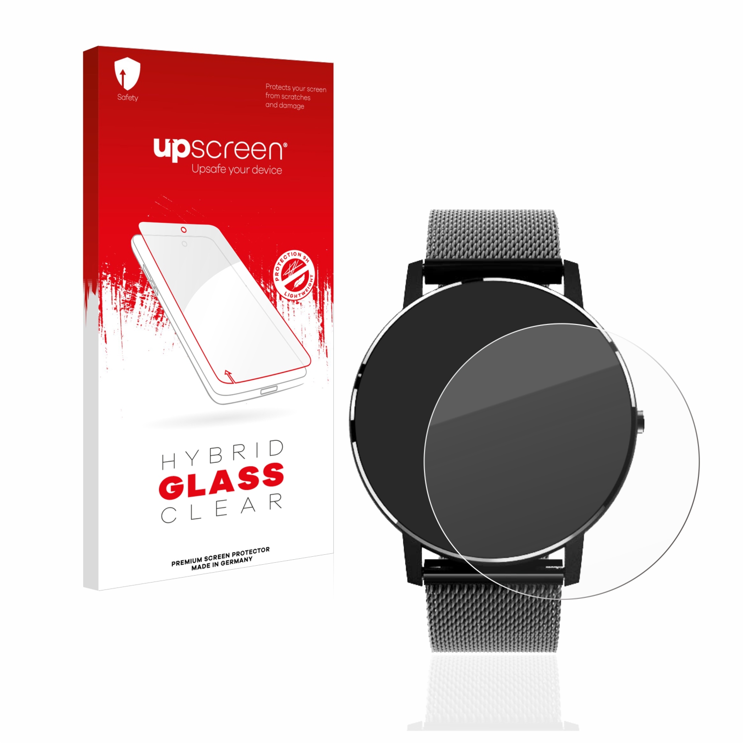 čirá skleněná fólie upscreen Hybrid Glas pro Holalei Fitness Tracker 1.3