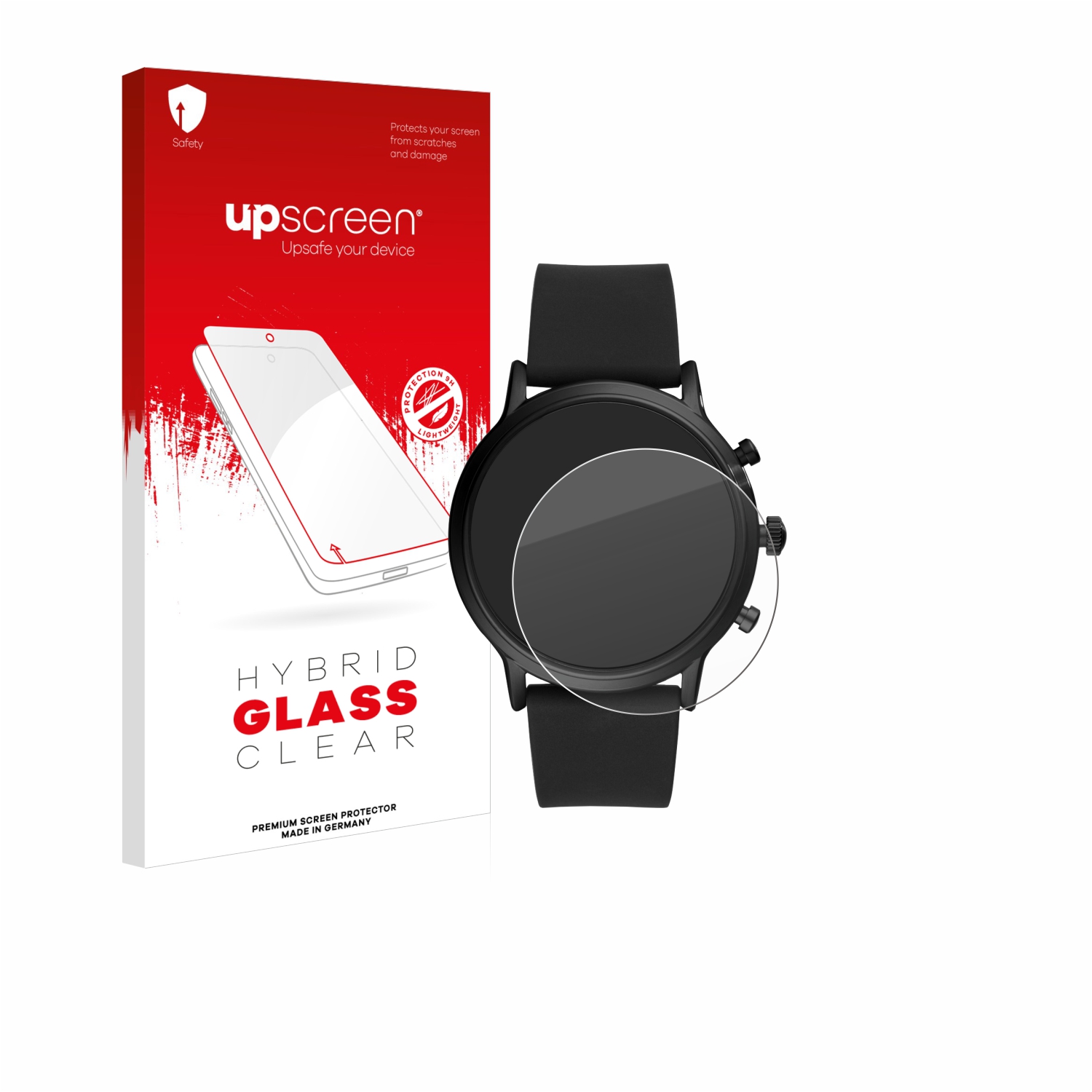 čirá skleněná fólie upscreen Hybrid Glas pro Fossil The Carlyle HR (5.Gen)