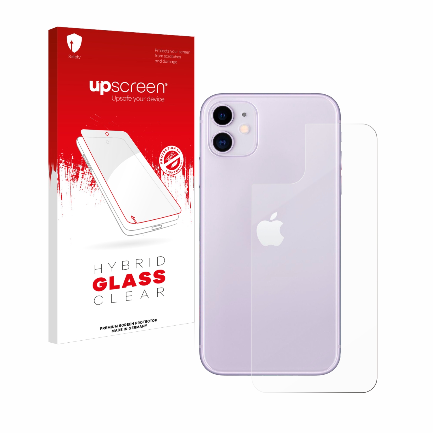 čirá skleněná fólie upscreen Hybrid Glas pro Apple iPhone 11 (zadní strana)
