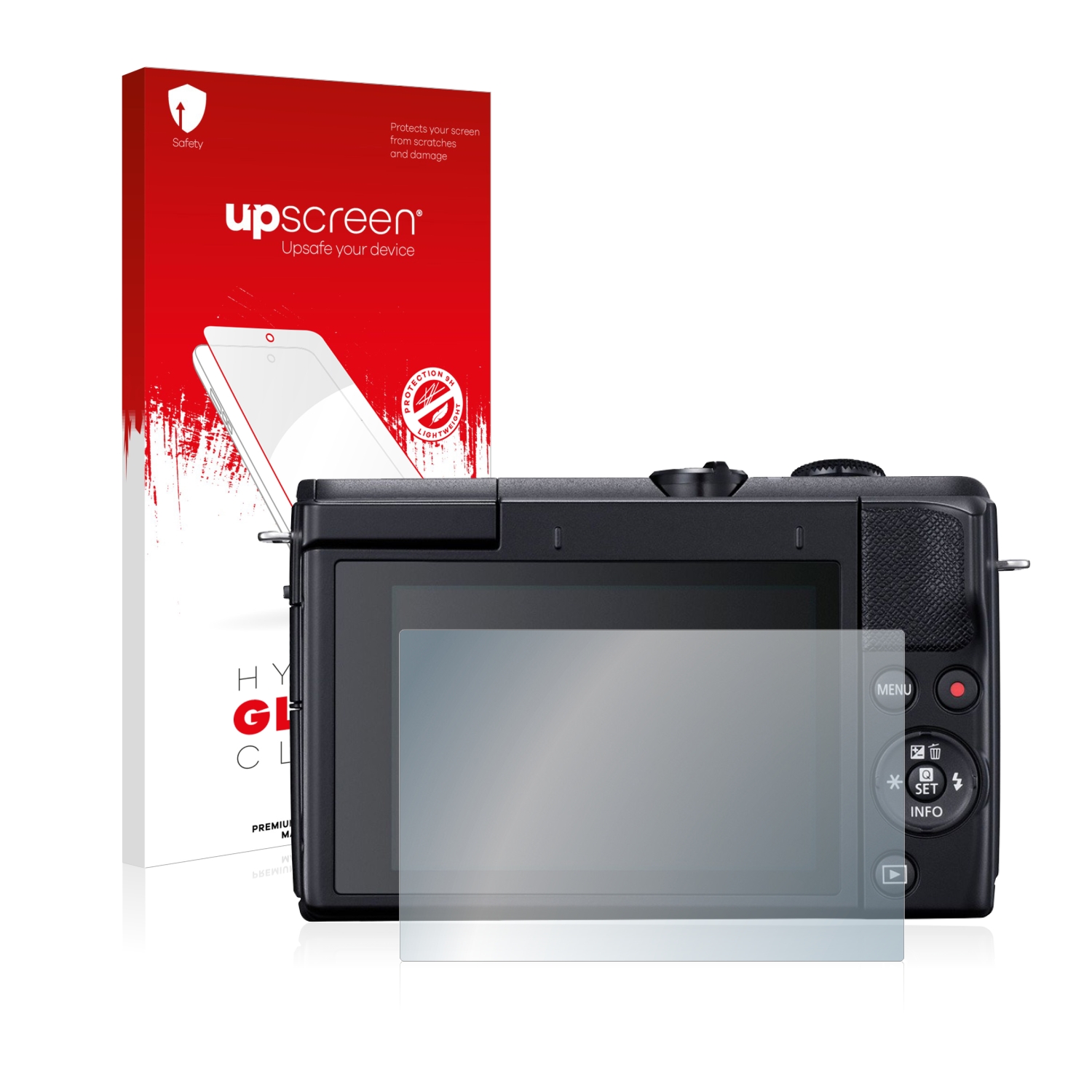 čirá skleněná fólie upscreen Hybrid Glas pro Canon EOS M200