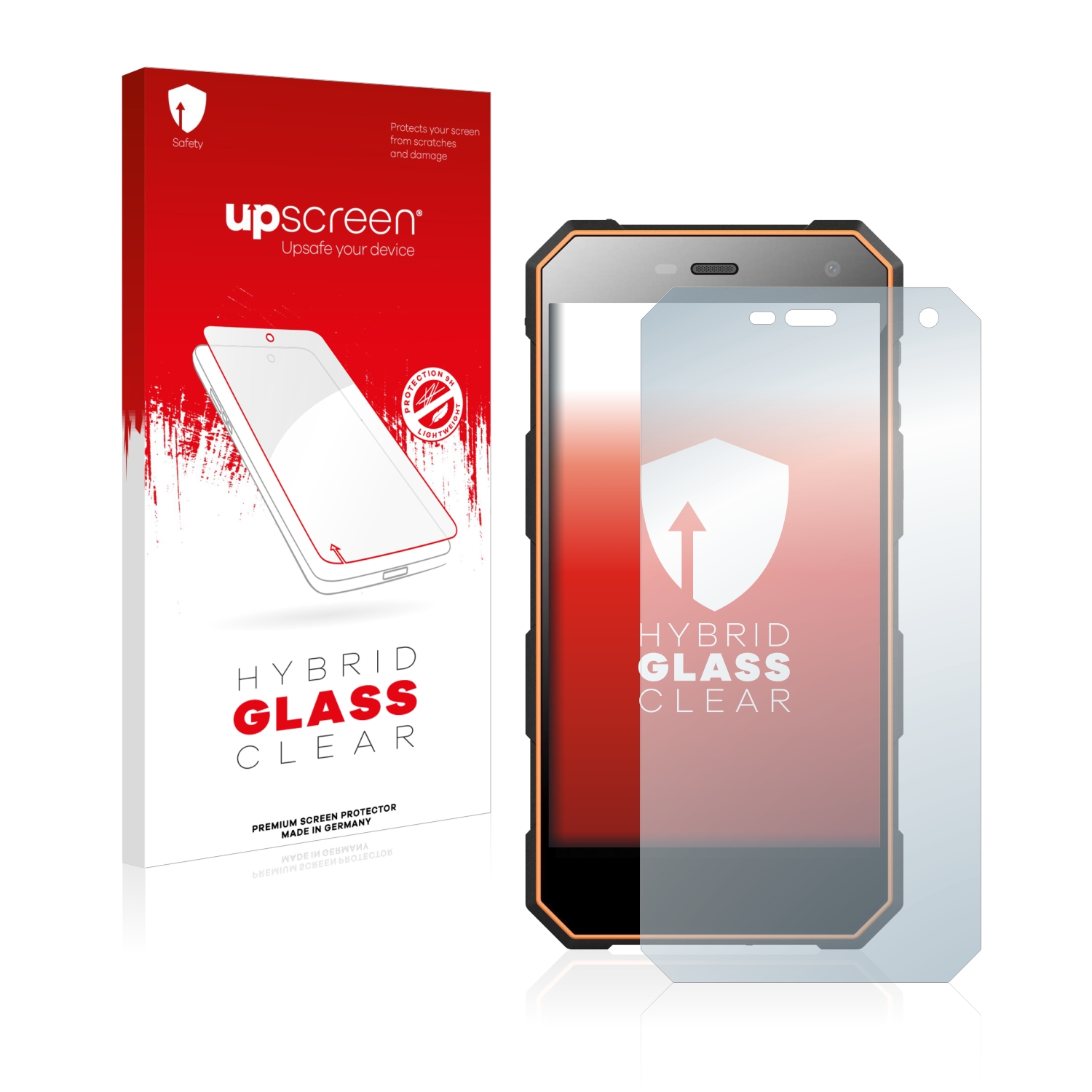 čirá skleněná fólie upscreen Hybrid Glas pro Nomu S10