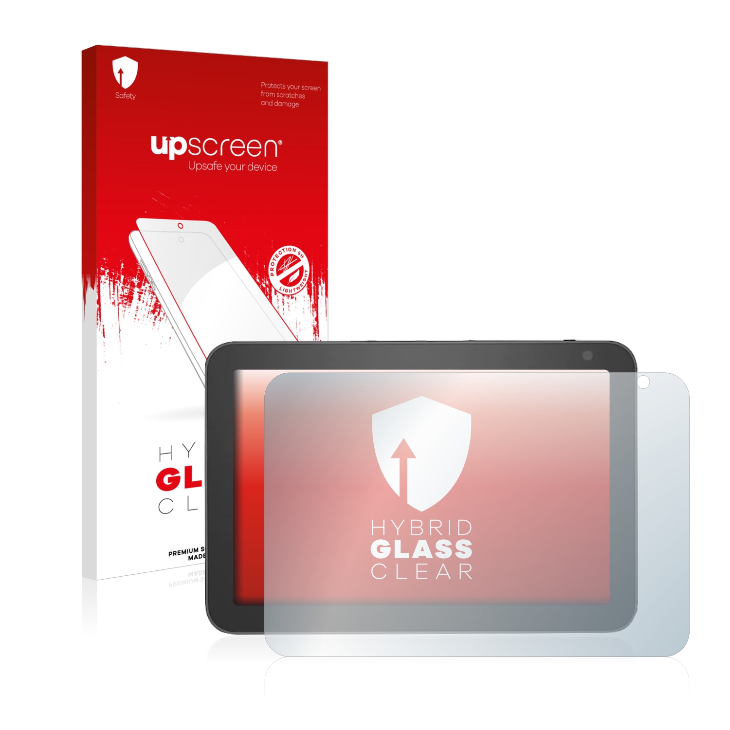 čirá skleněná fólie upscreen Hybrid Glas pro Amazon Echo Show 8 (1. Gen.)