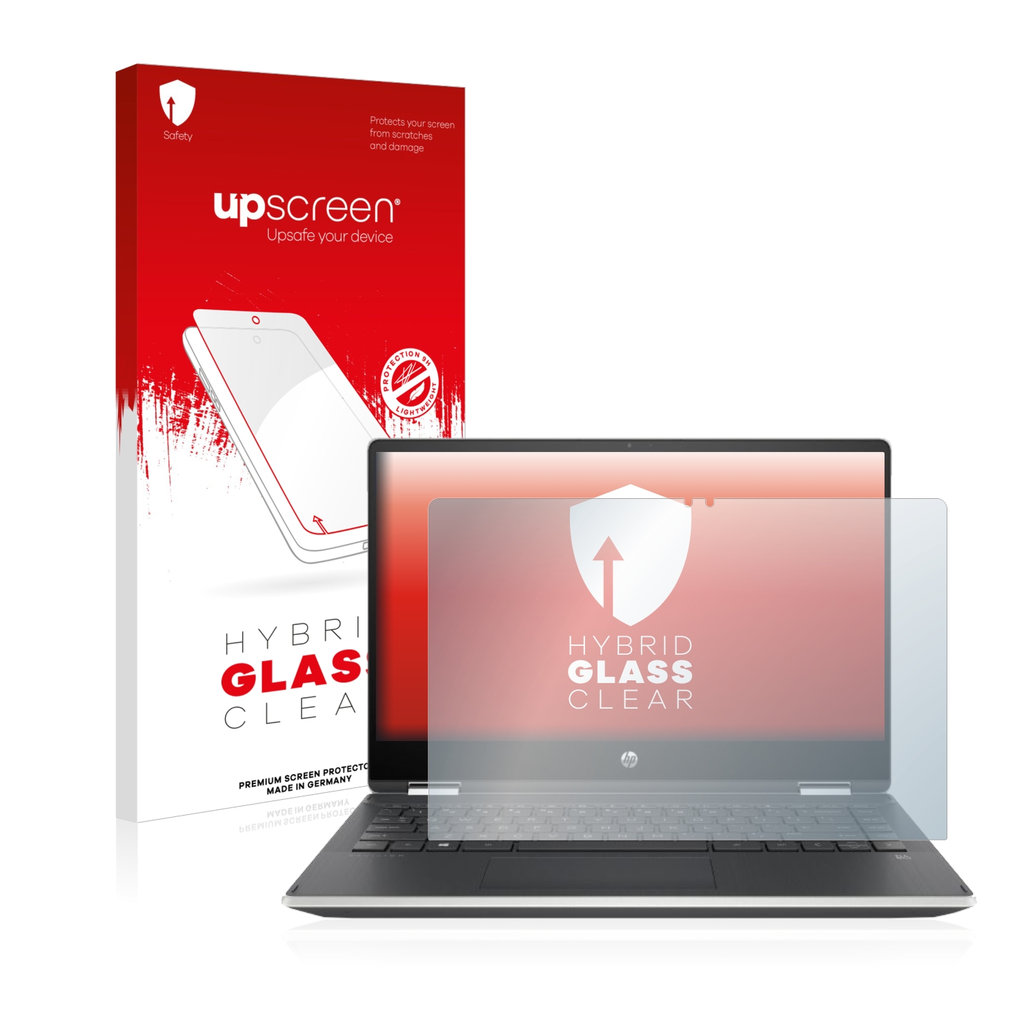čirá skleněná fólie upscreen Hybrid Glas pro HP Pavilion x360 (14-dhX)