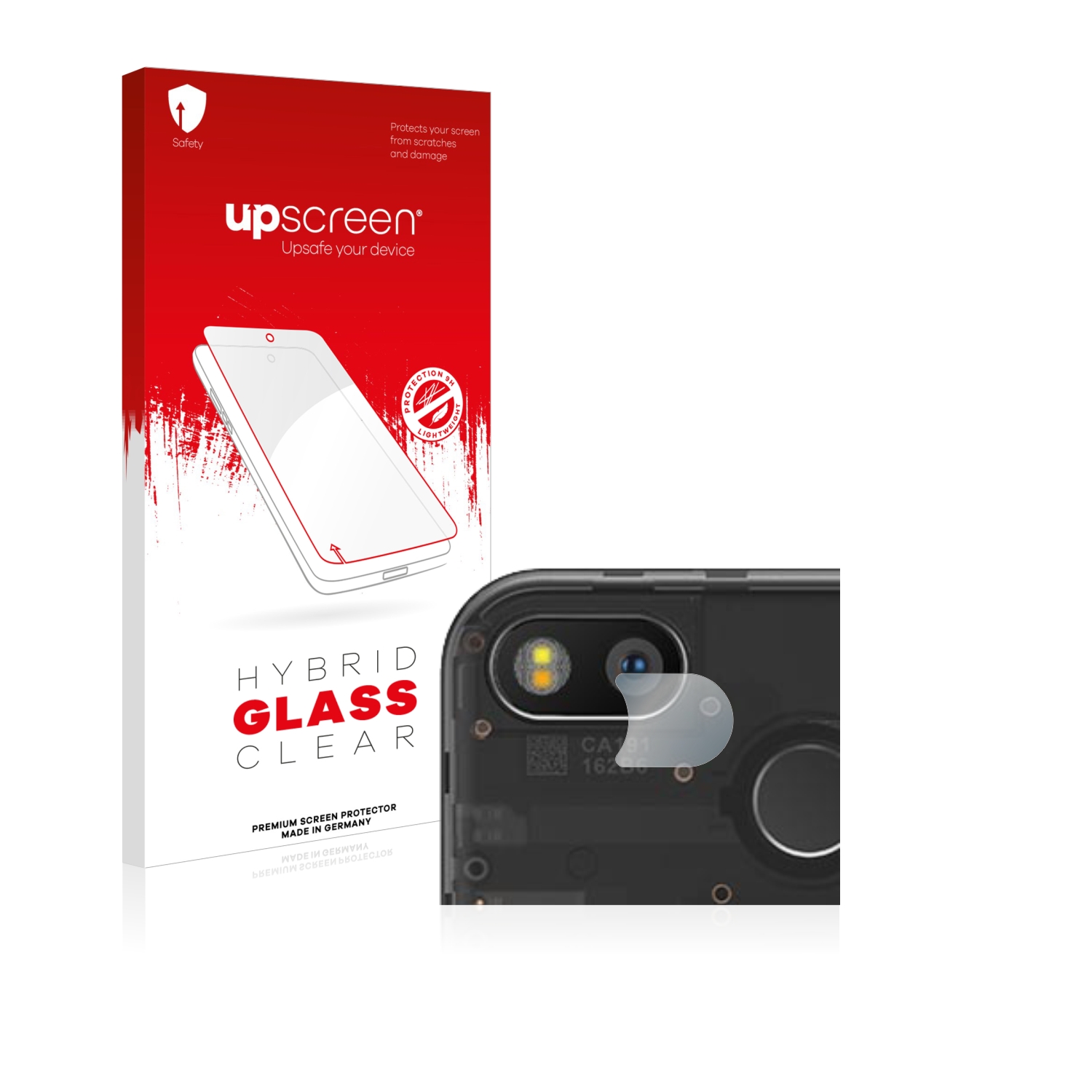čirá skleněná fólie upscreen Hybrid Glas pro Fairphone 3 (pouze kamera)