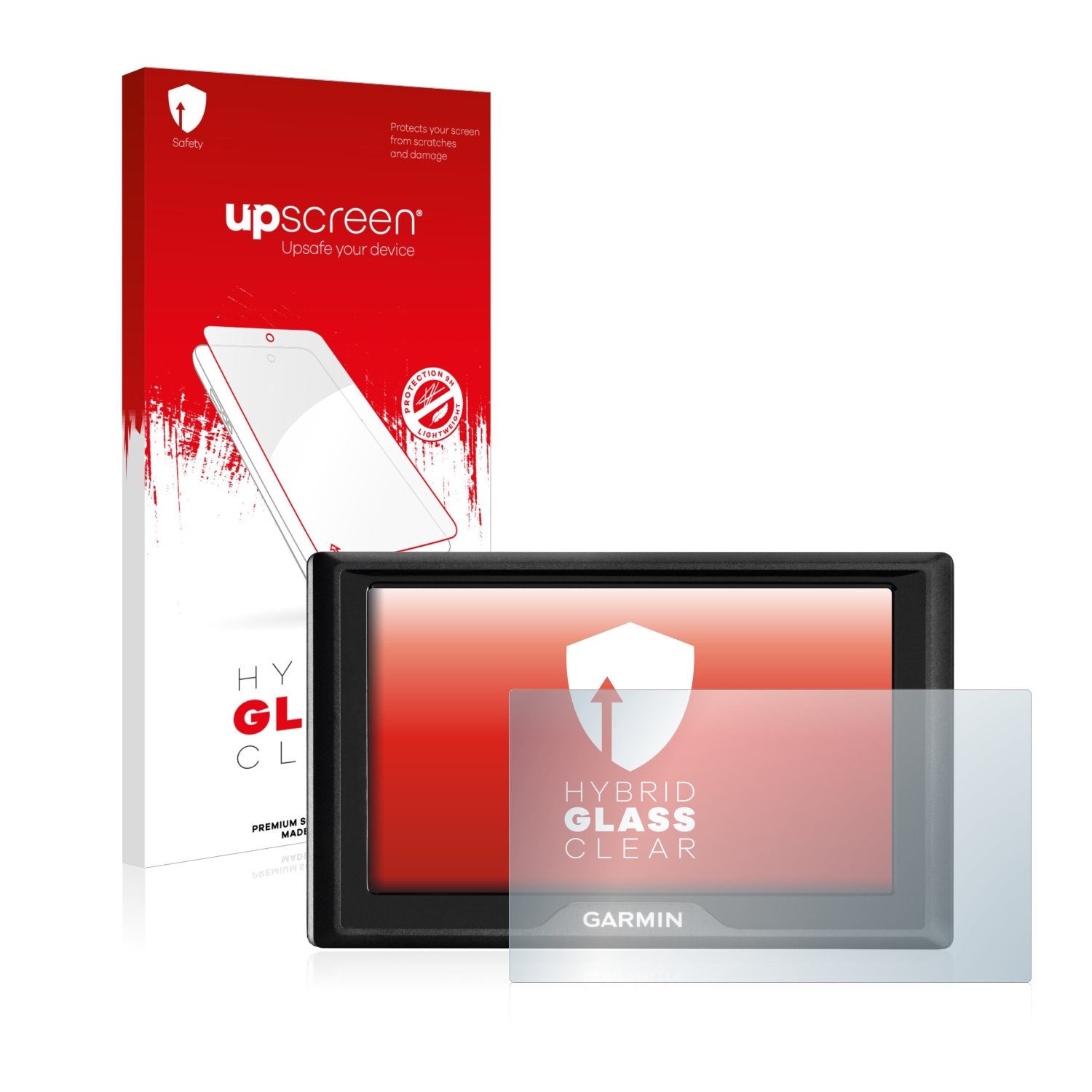čirá skleněná fólie upscreen Hybrid Glas pro Garmin Drive 5 MT-S EU