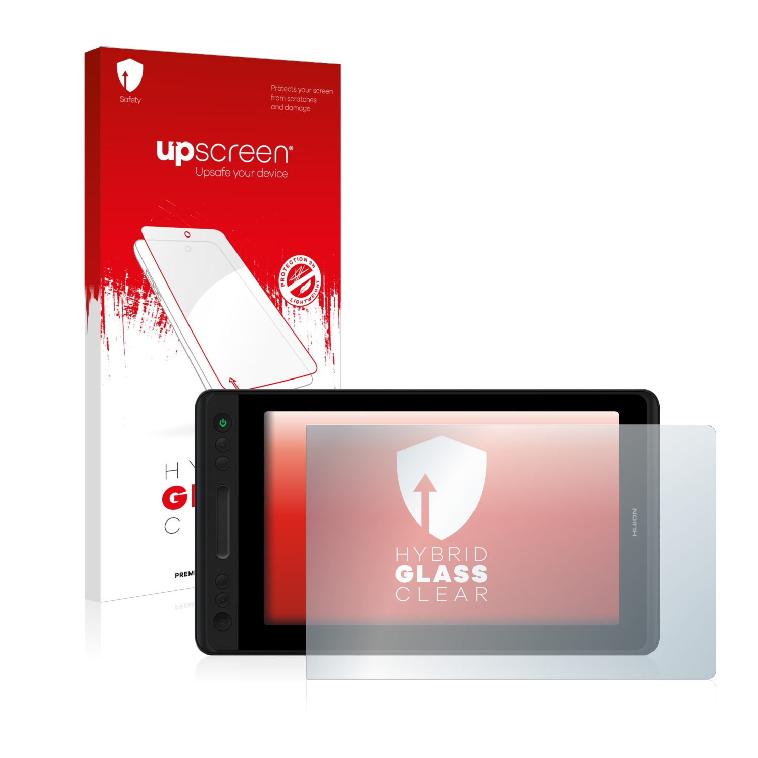 čirá skleněná fólie upscreen Hybrid Glas pro Huion Kamvas Pro 12