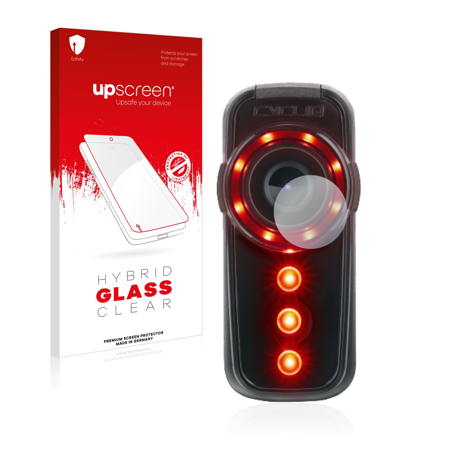 čirá skleněná fólie upscreen Hybrid Glas pro Cycliq Fly6 CE