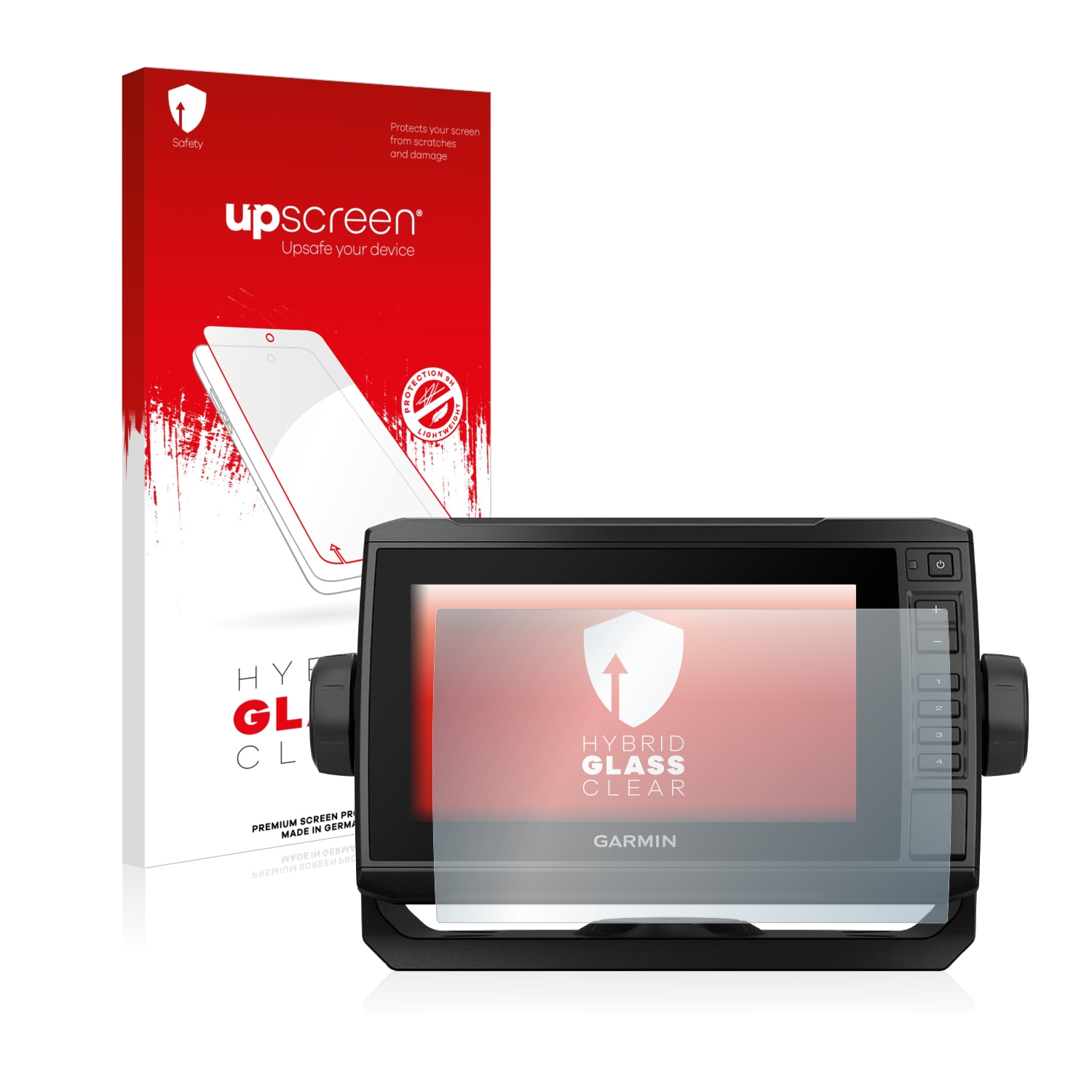 čirá skleněná fólie upscreen Hybrid Glas pro Garmin ECHOMAP UHD 72cv