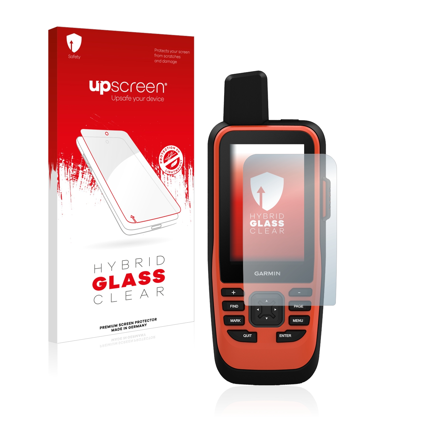 čirá skleněná fólie upscreen Hybrid Glas pro Garmin GPSMAP 86i