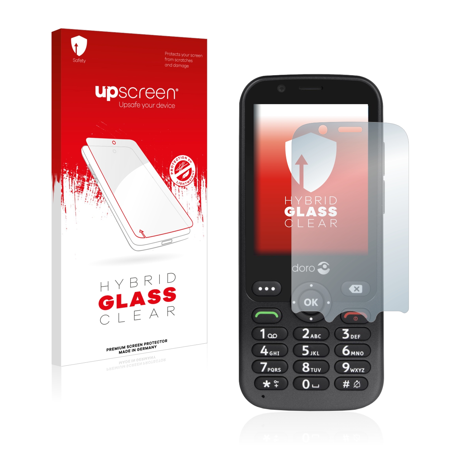 čirá skleněná fólie upscreen Hybrid Glas pro Doro 7010
