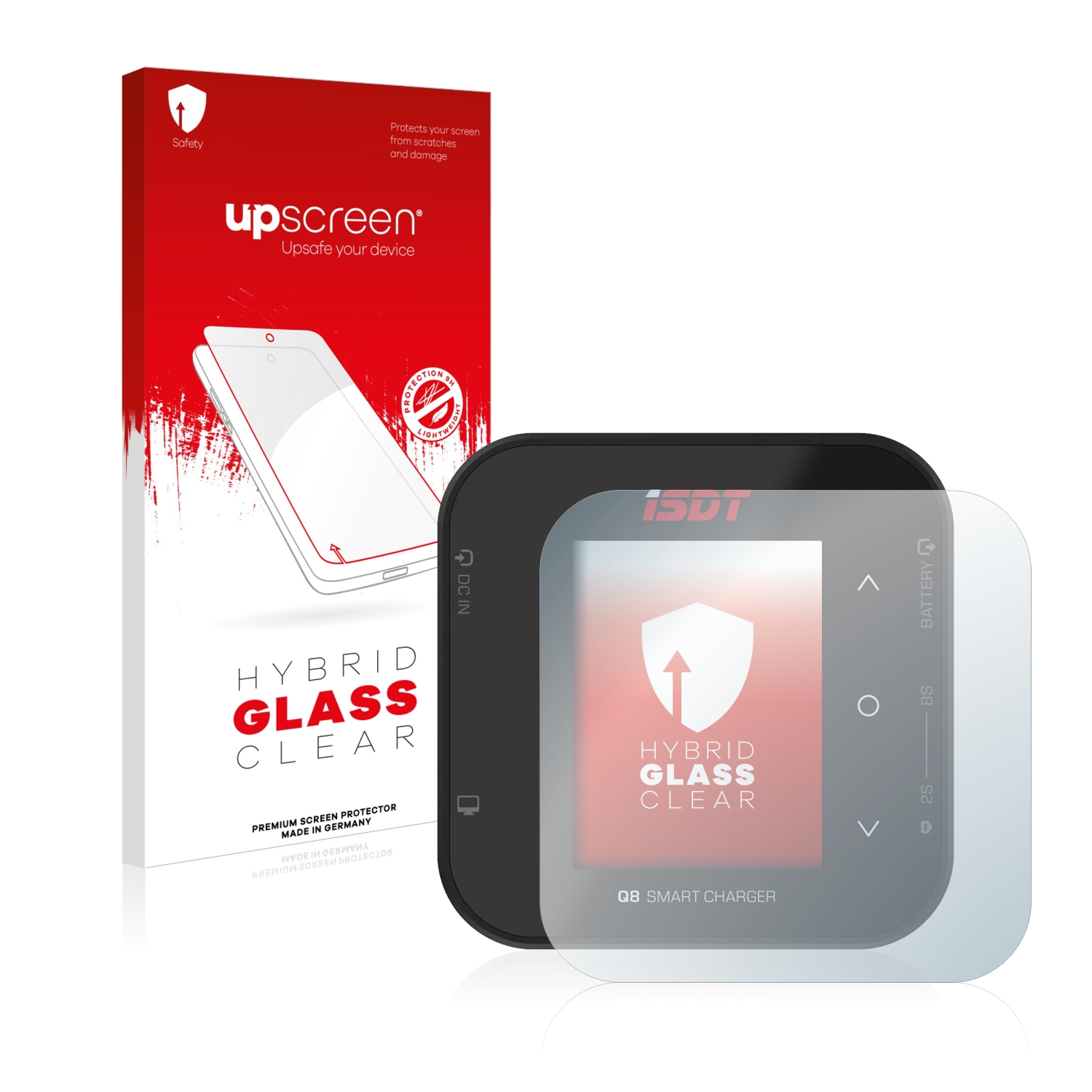 čirá skleněná fólie upscreen Hybrid Glas pro ISDT Q8