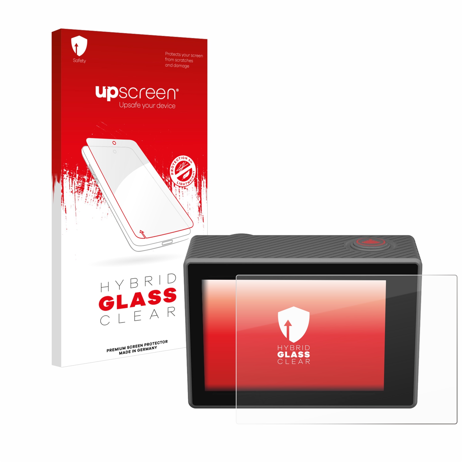 čirá skleněná fólie upscreen Hybrid Glas pro Akaso V50 Elite