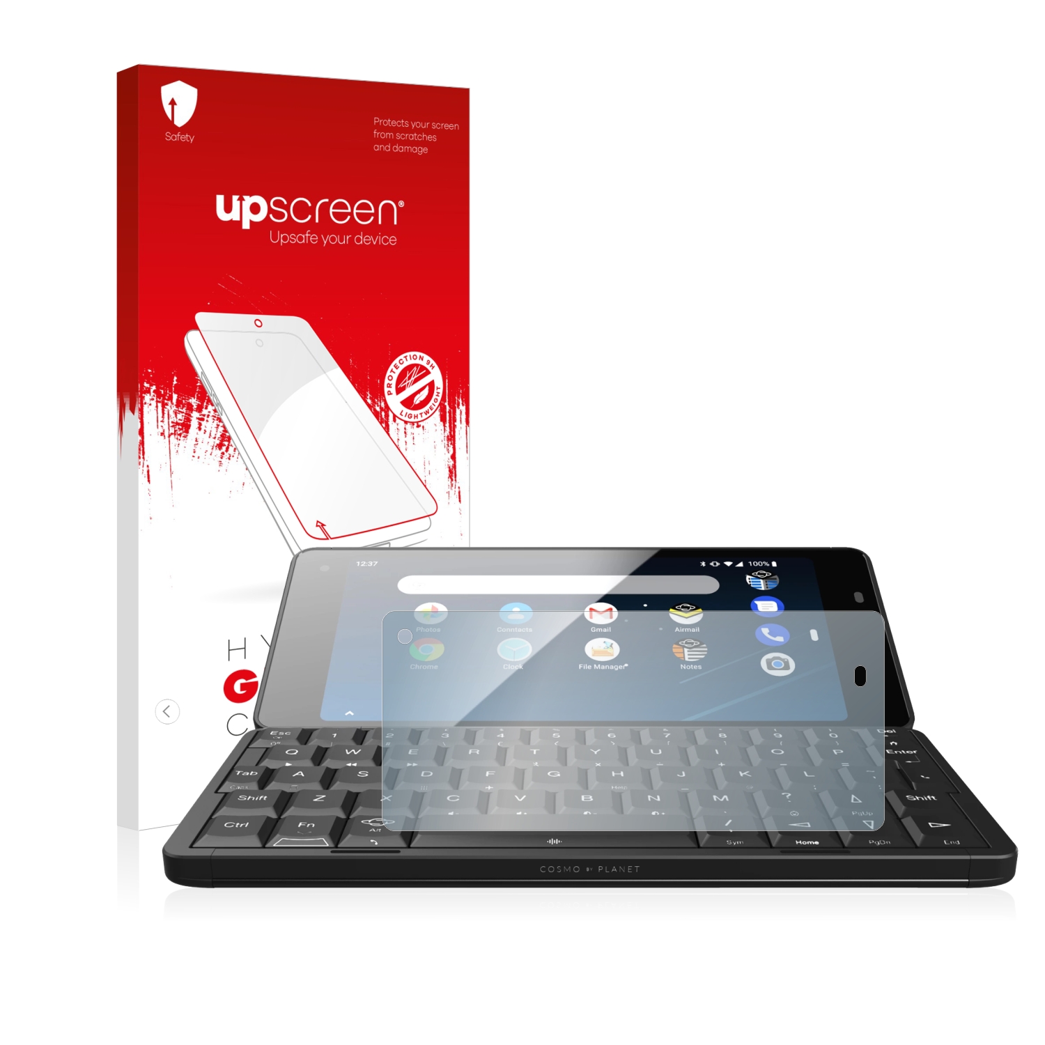 čirá skleněná fólie upscreen Hybrid Glas pro Cosmo Communicator