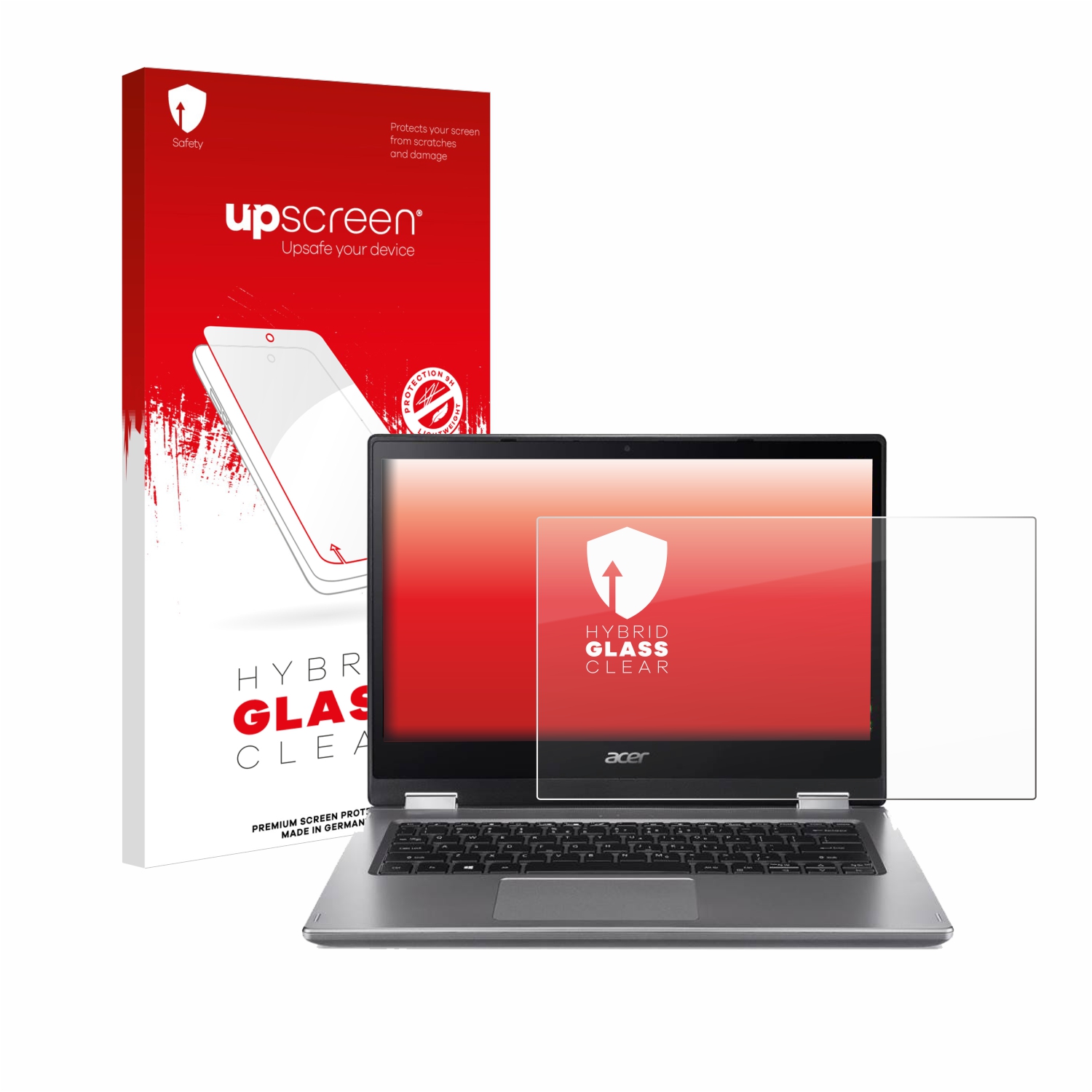 čirá skleněná fólie upscreen Hybrid Glas pro Acer Spin 3 SP314-53GN