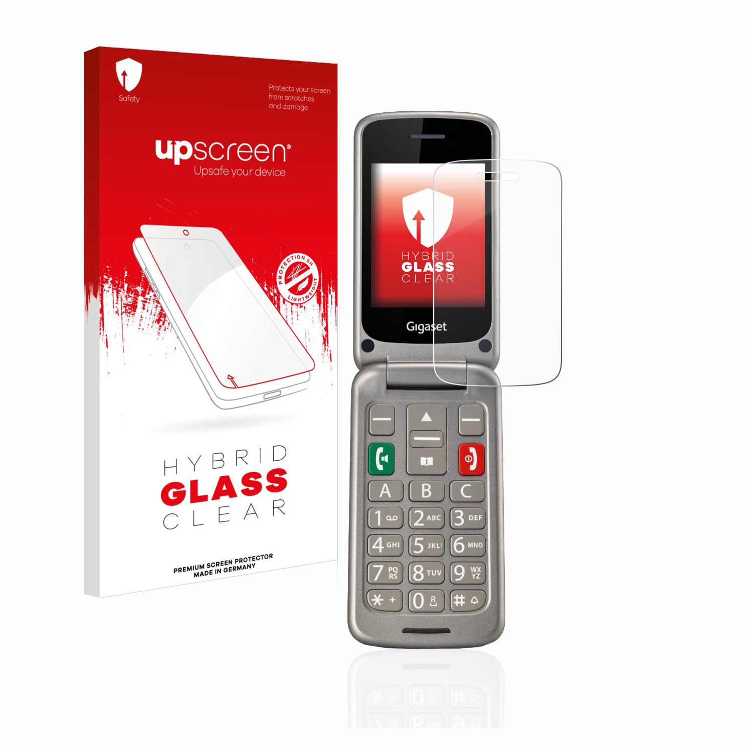 čirá skleněná fólie upscreen Hybrid Glas pro Gigaset GL590