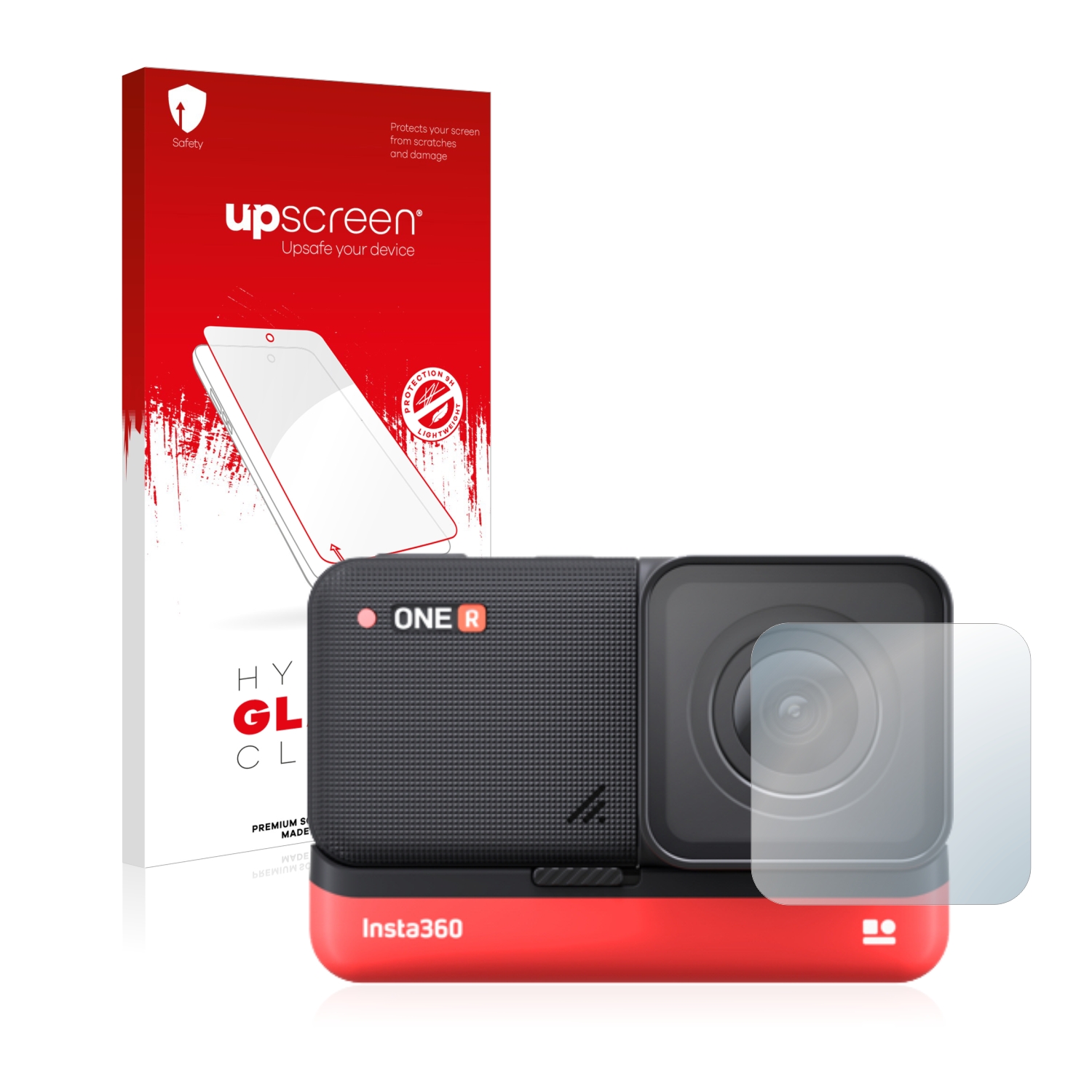 čirá skleněná fólie upscreen Hybrid Glas pro Insta360 One R 4K Edition 4K Weitwinkel-Mod (čočka)