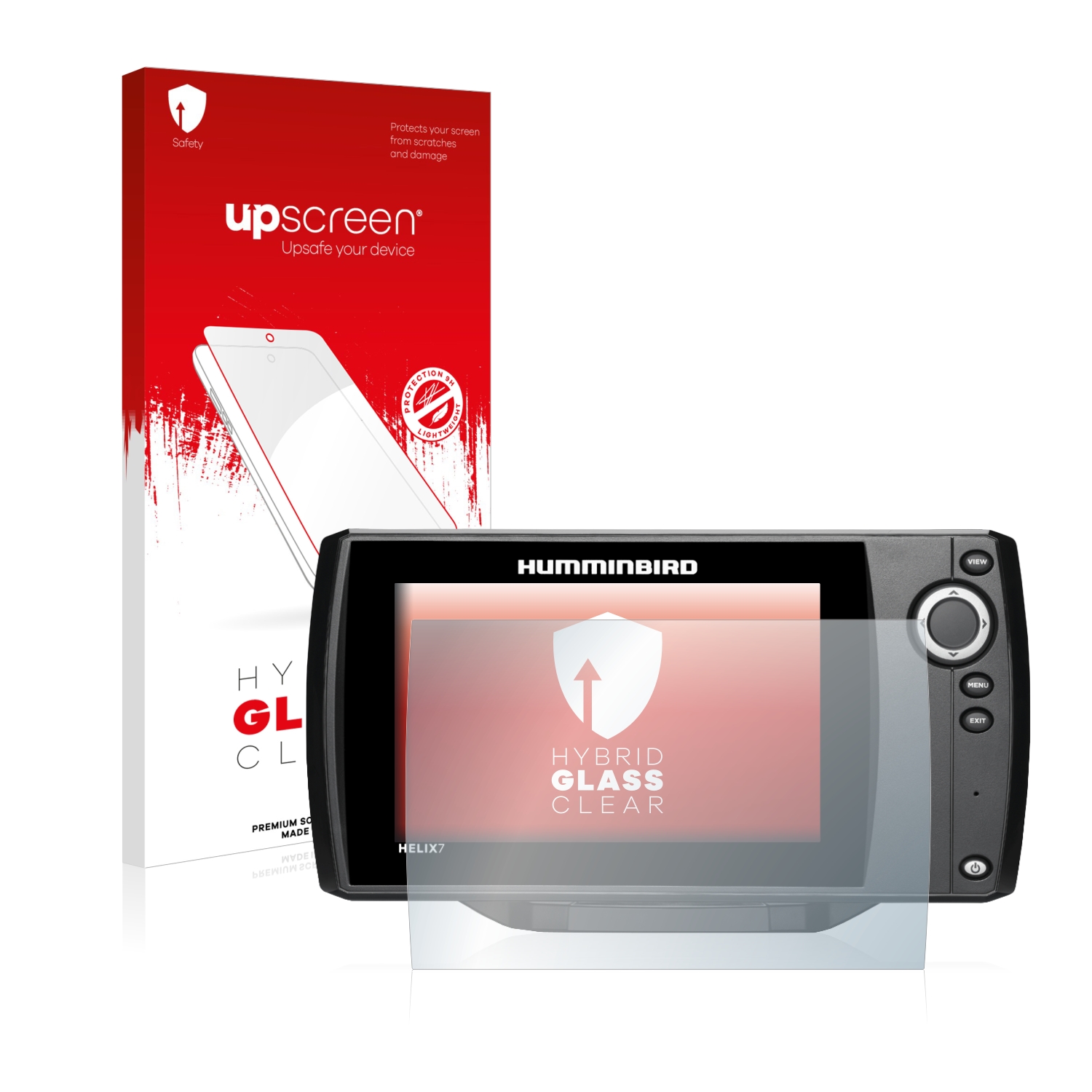čirá skleněná fólie upscreen Hybrid Glas pro Humminbird Helix 8 CHIRP GPS G3N