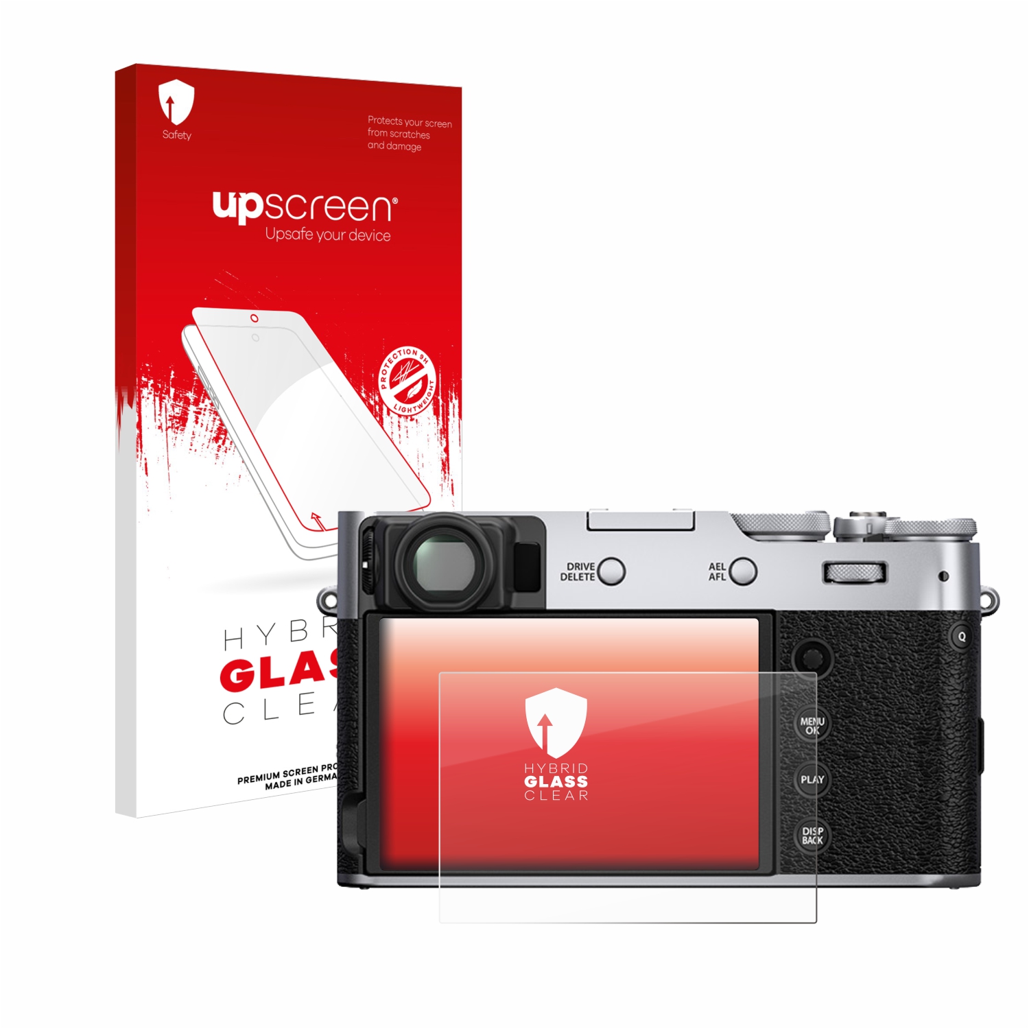 čirá skleněná fólie upscreen Hybrid Glas pro Fujifilm X100V