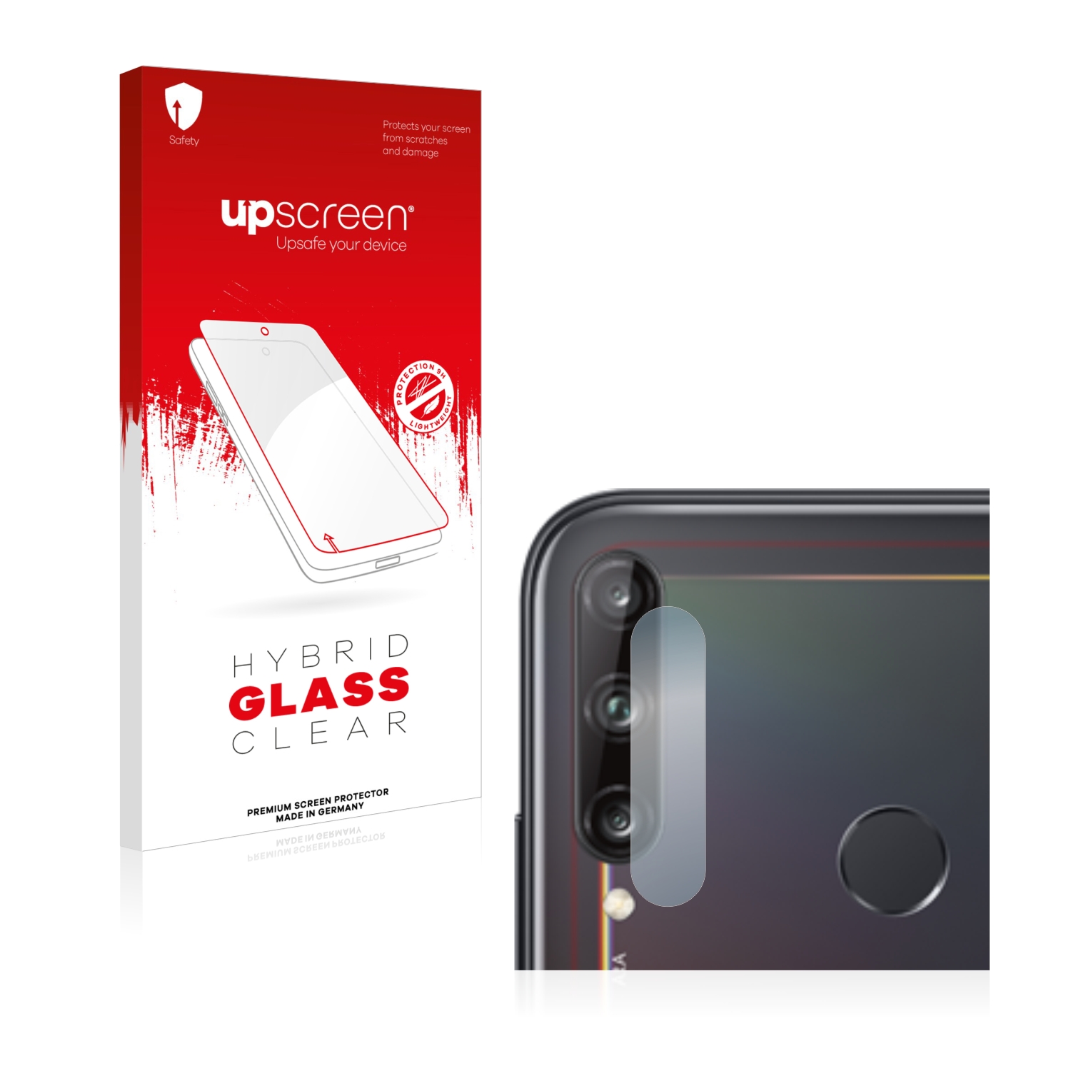 čirá skleněná fólie upscreen Hybrid Glas pro Huawei P40 Lite E (pouze kamera)