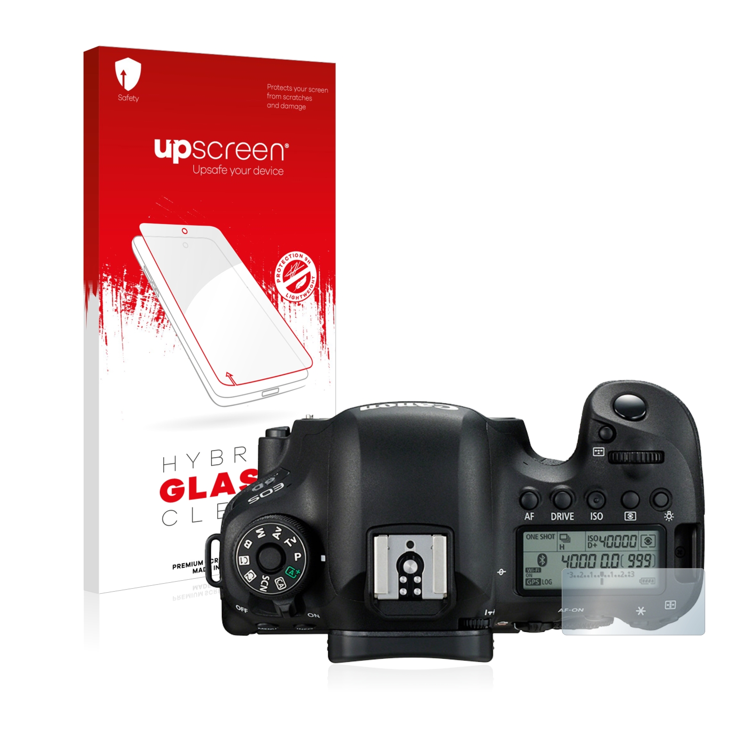 čirá skleněná fólie upscreen Hybrid Glas pro Canon EOS 6D (displej na ramínku)