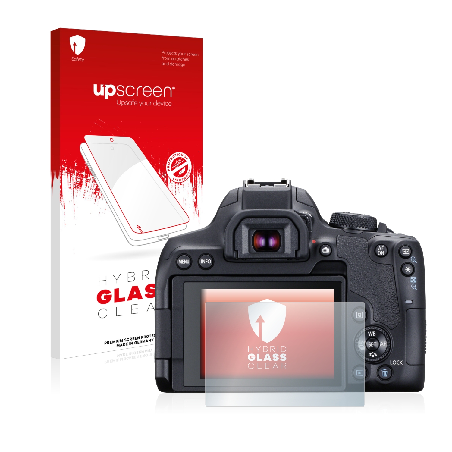 čirá skleněná fólie upscreen Hybrid Glas pro Canon EOS 850D