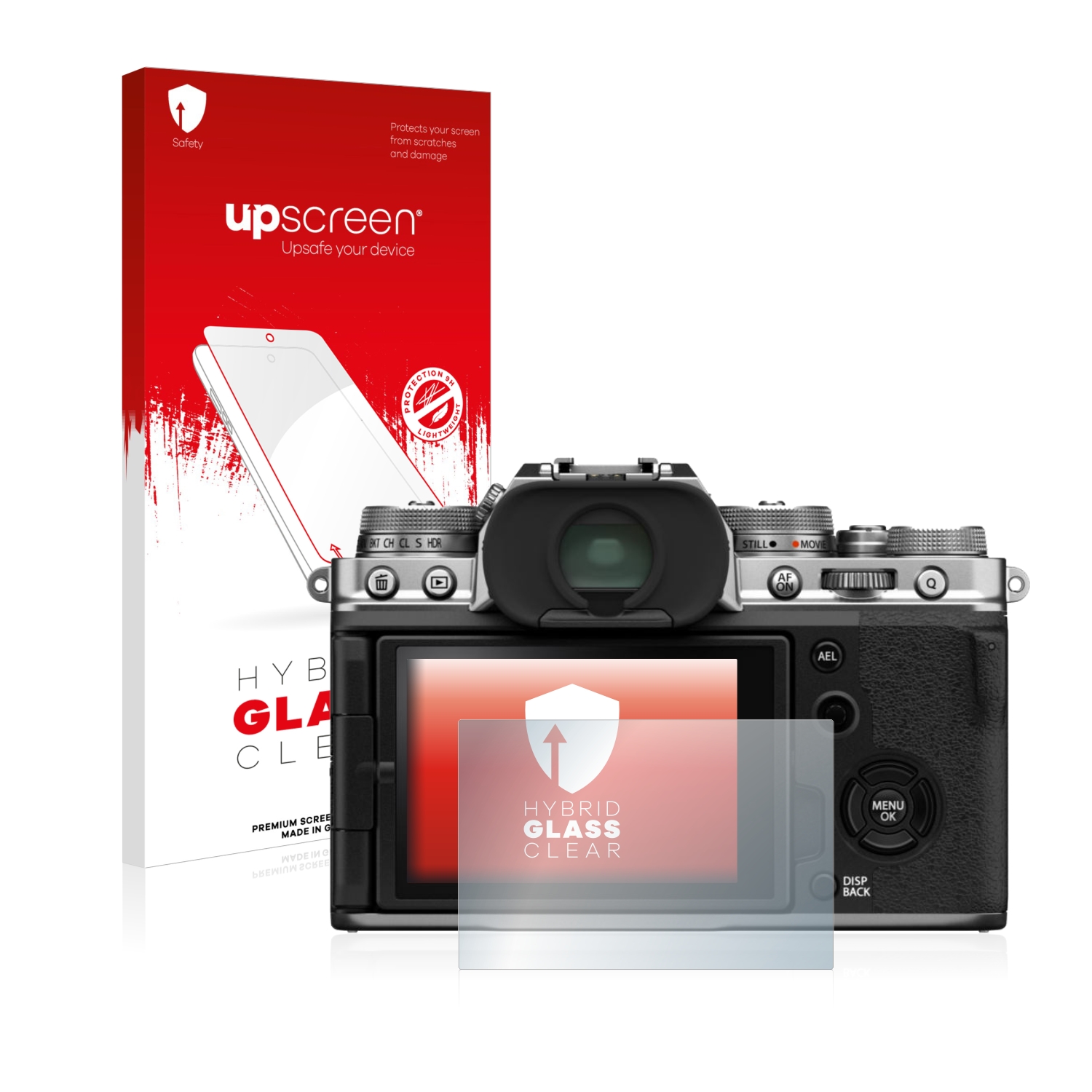 čirá skleněná fólie upscreen Hybrid Glas pro Fujifilm X-T4