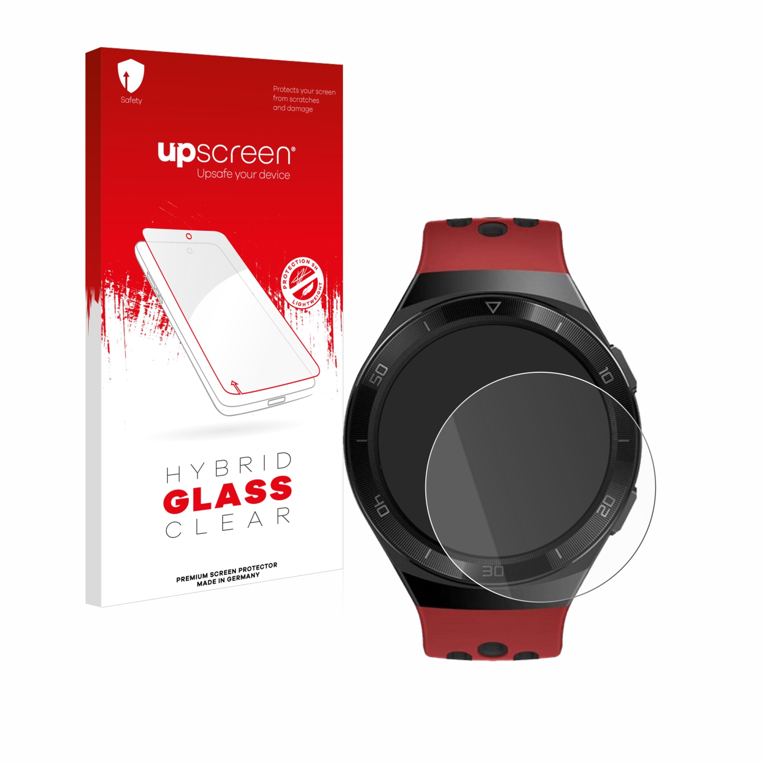 čirá skleněná fólie upscreen Hybrid Glas pro Huawei Watch GT 2e