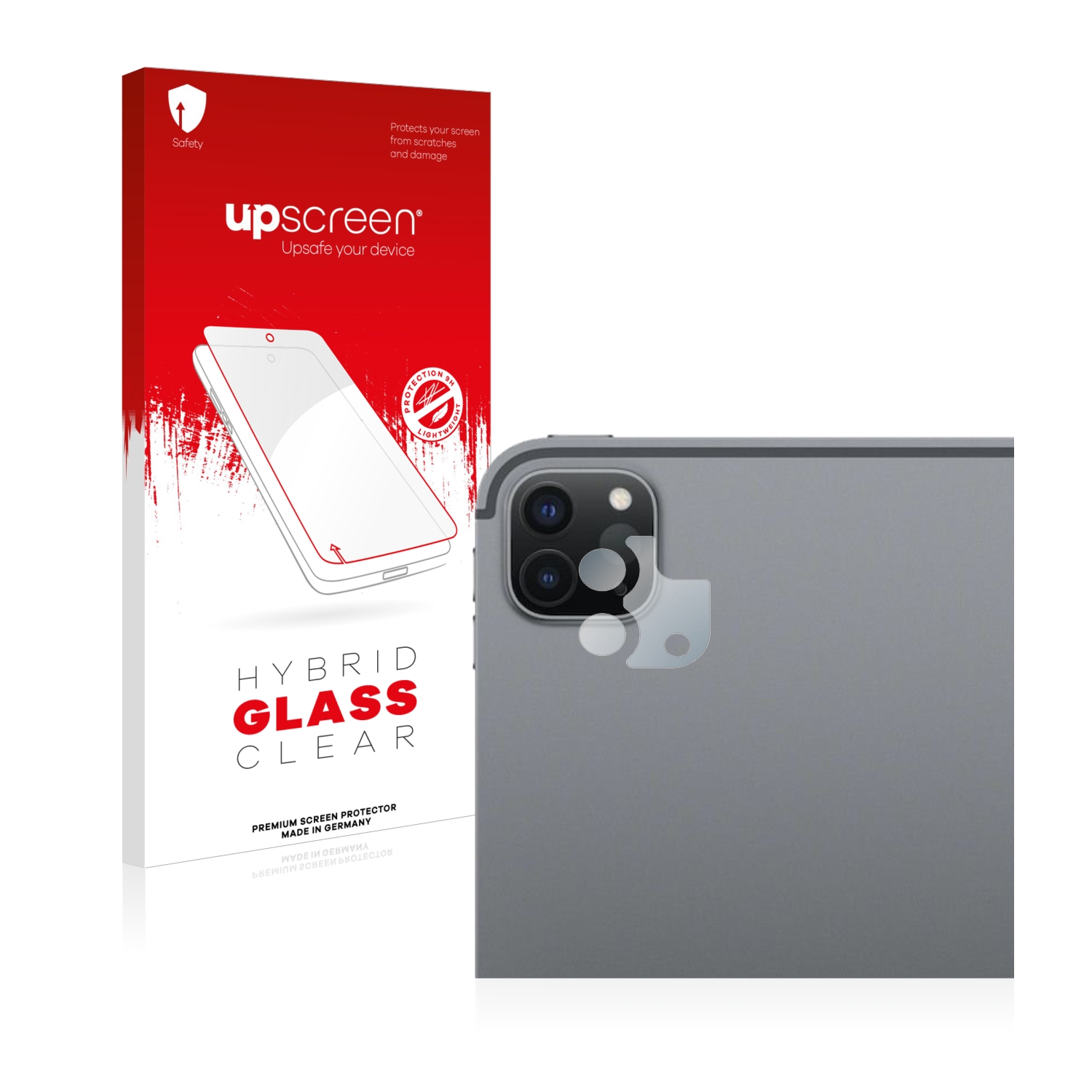 čirá skleněná fólie upscreen Hybrid Glas pro Apple iPad Pro 11 WiFi 2020 (pouze kamera, 2. Gen.)