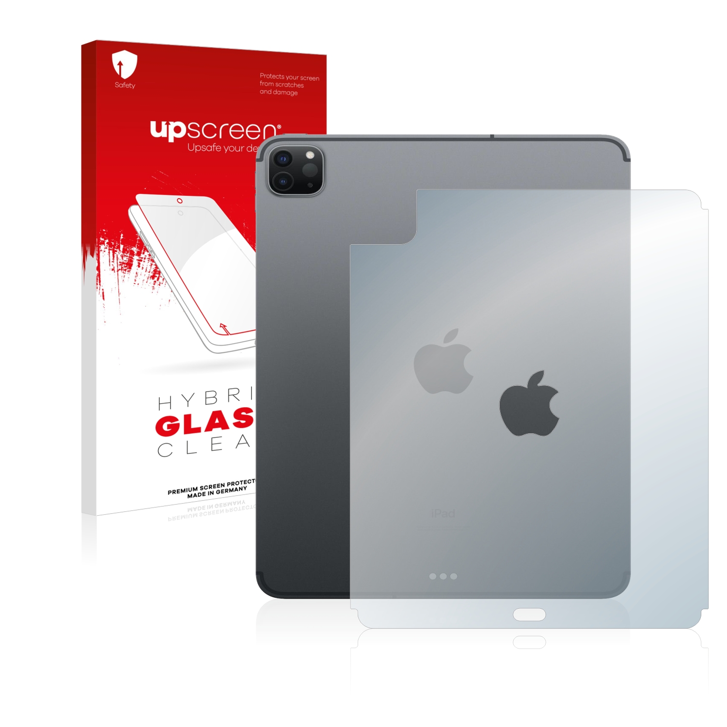 čirá skleněná fólie upscreen Hybrid Glas pro Apple iPad Pro 11 WiFi Cellular 2020 (zadní strana, 2. Gen.)