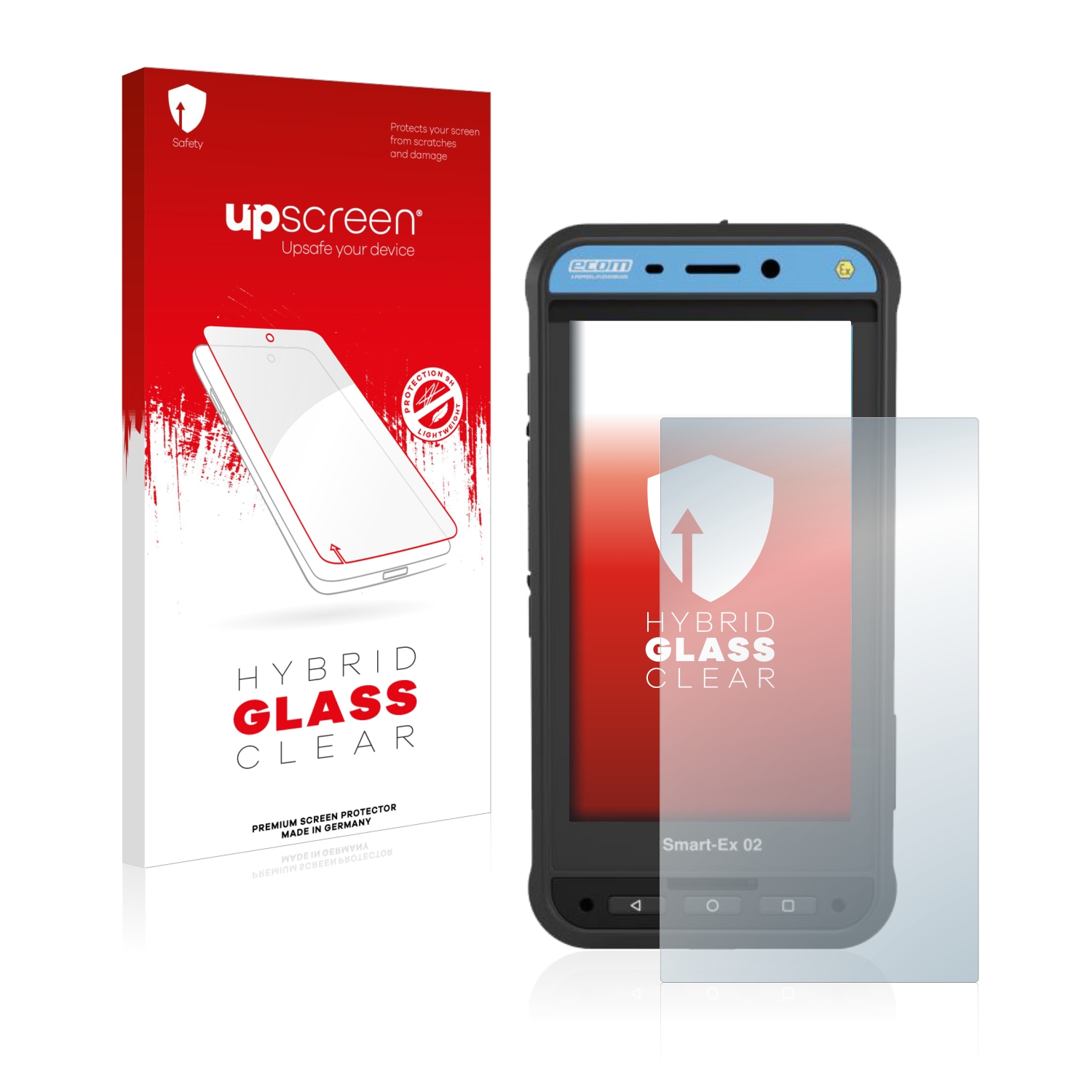 čirá skleněná fólie upscreen Hybrid Glas pro Ecom Smart-Ex 02 DZ1