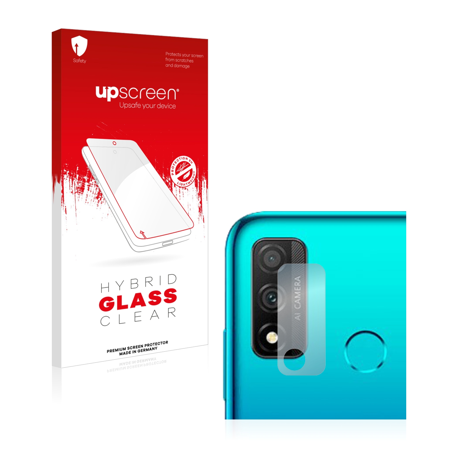 čirá skleněná fólie upscreen Hybrid Glas pro Huawei P smart 2020 (pouze kamera)