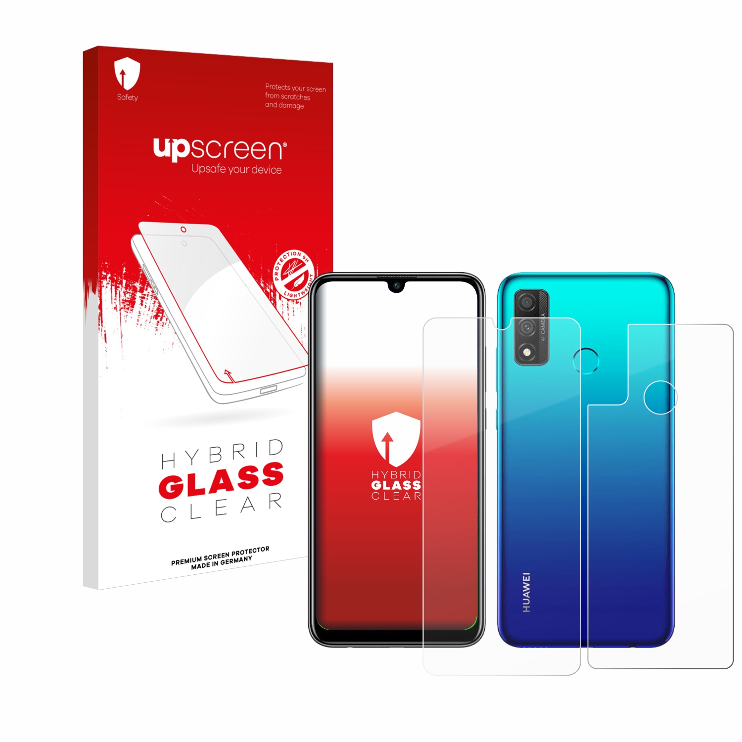 čirá skleněná fólie upscreen Hybrid Glas pro Huawei P smart 2020 (displej+zadní strana)