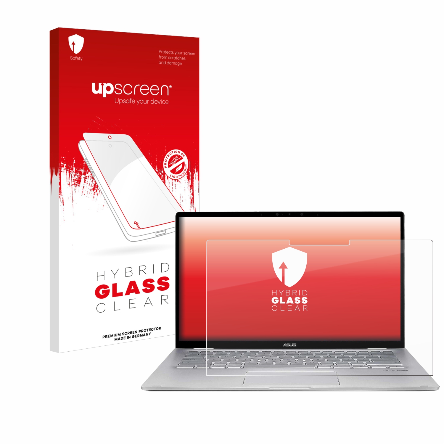 čirá skleněná fólie upscreen Hybrid Glas pro ASUS ZenBook Flip 14 UM462DA