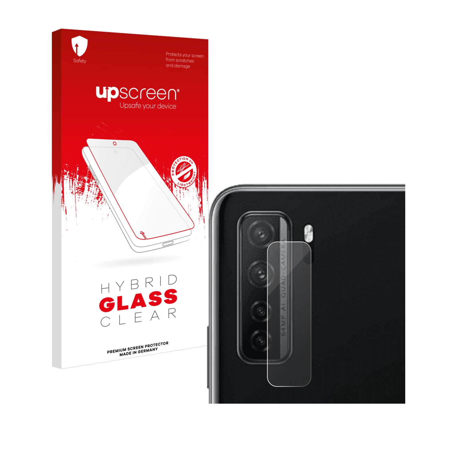 čirá skleněná fólie upscreen Hybrid Glas pro Huawei P40 lite 5G (pouze kamera)