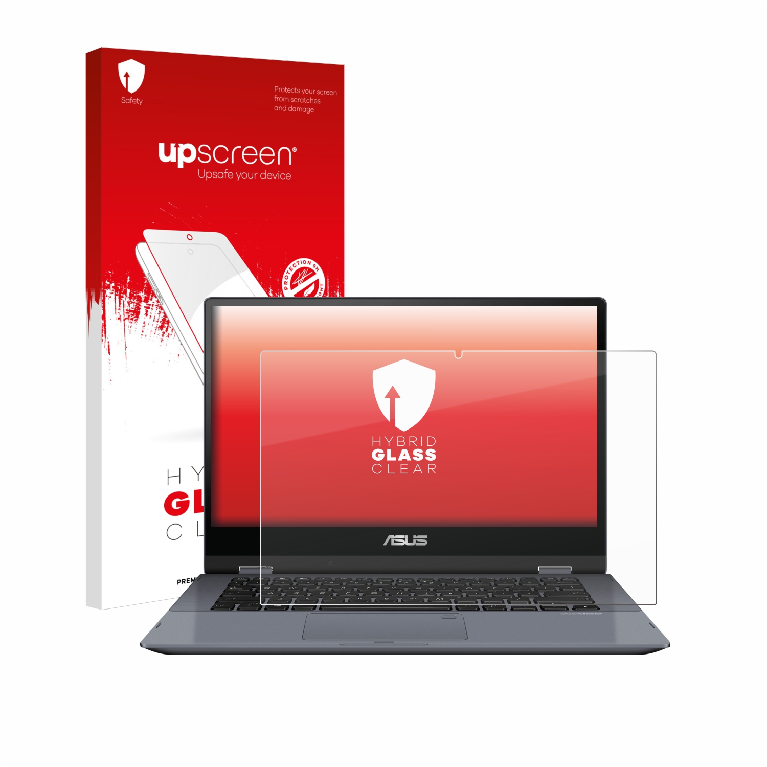 čirá skleněná fólie upscreen Hybrid Glas pro ASUS VivoBook Flip 14 TP412UA