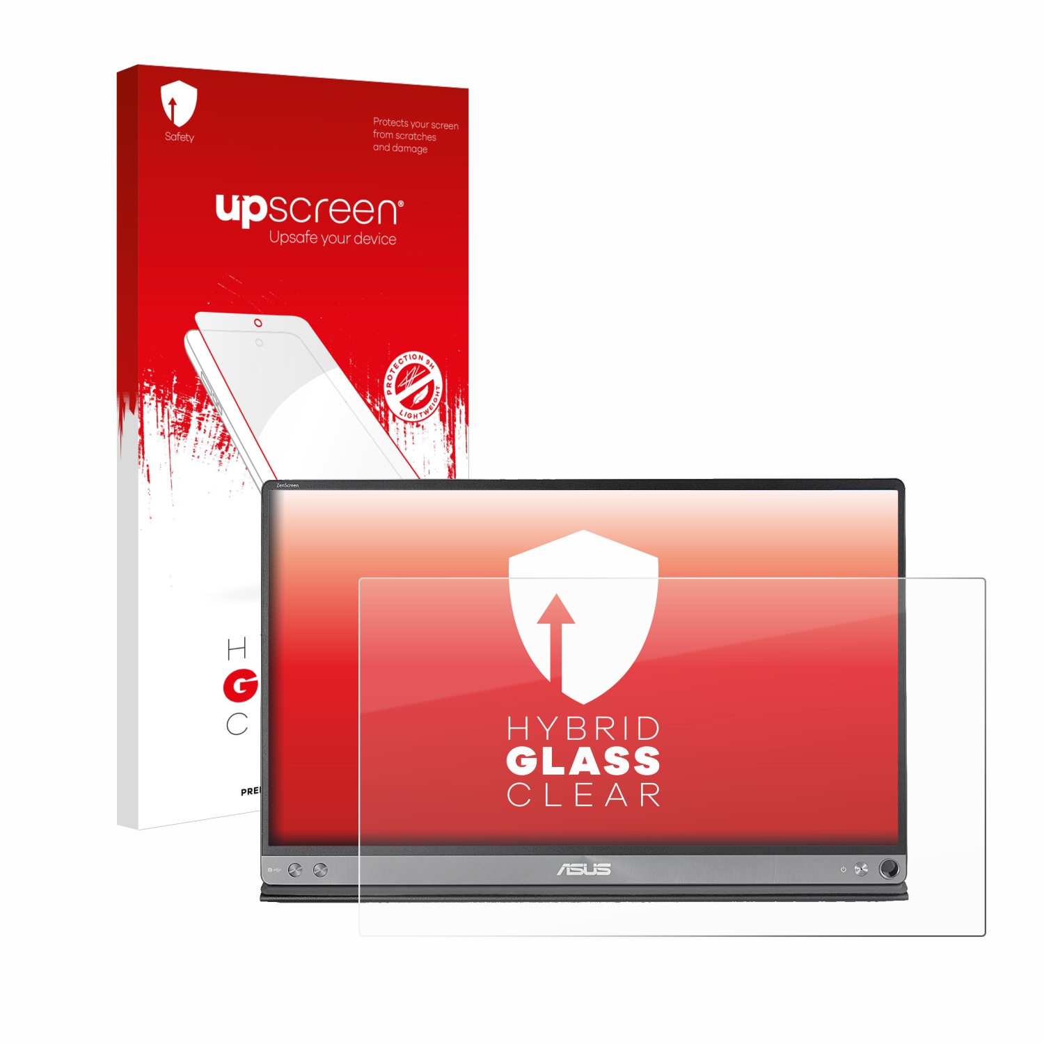 čirá skleněná fólie upscreen Hybrid Glas pro ASUS ZenScreen MB16AC