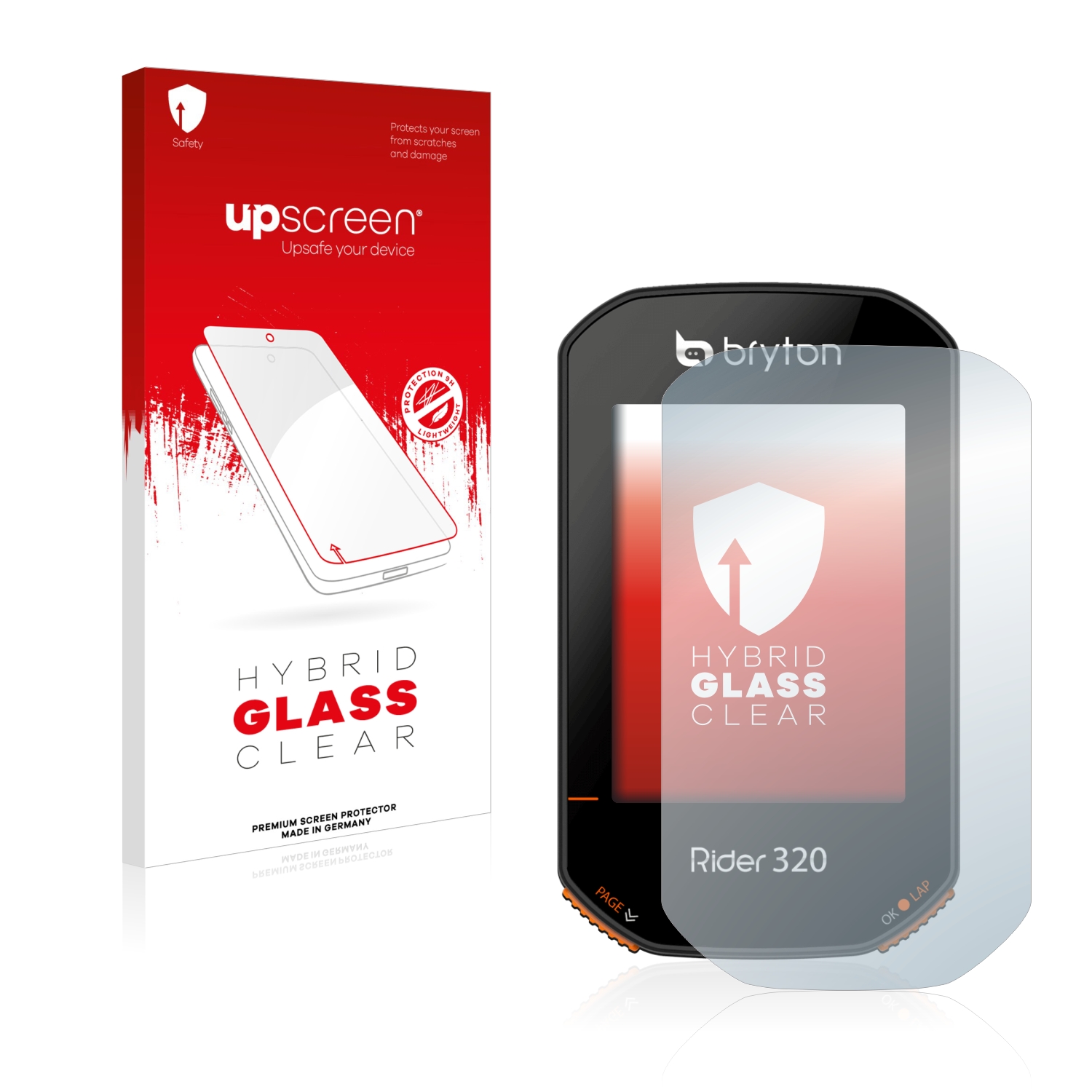 čirá skleněná fólie upscreen Hybrid Glas pro Bryton Rider 320