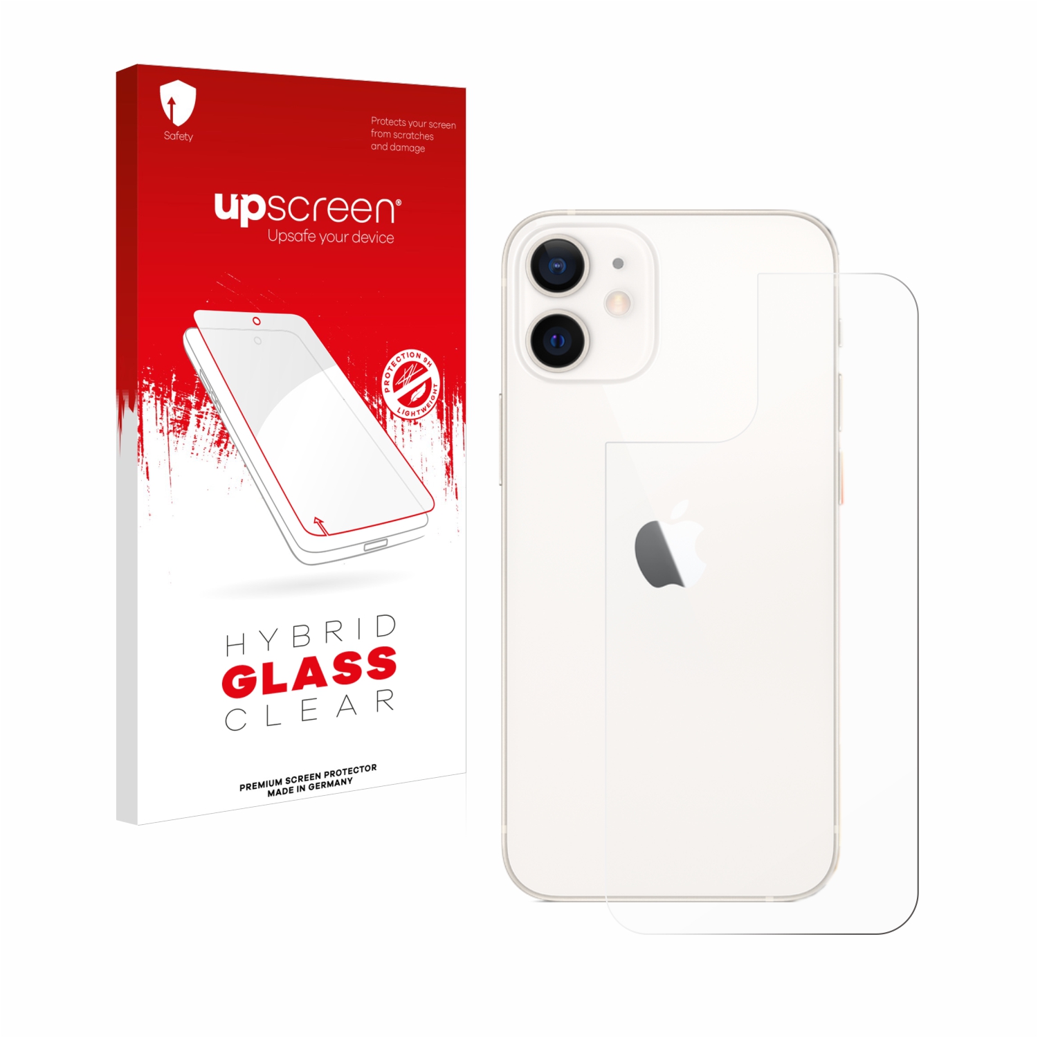 čirá skleněná fólie upscreen Hybrid Glas pro Apple iPhone 12 mini (zadní strana)