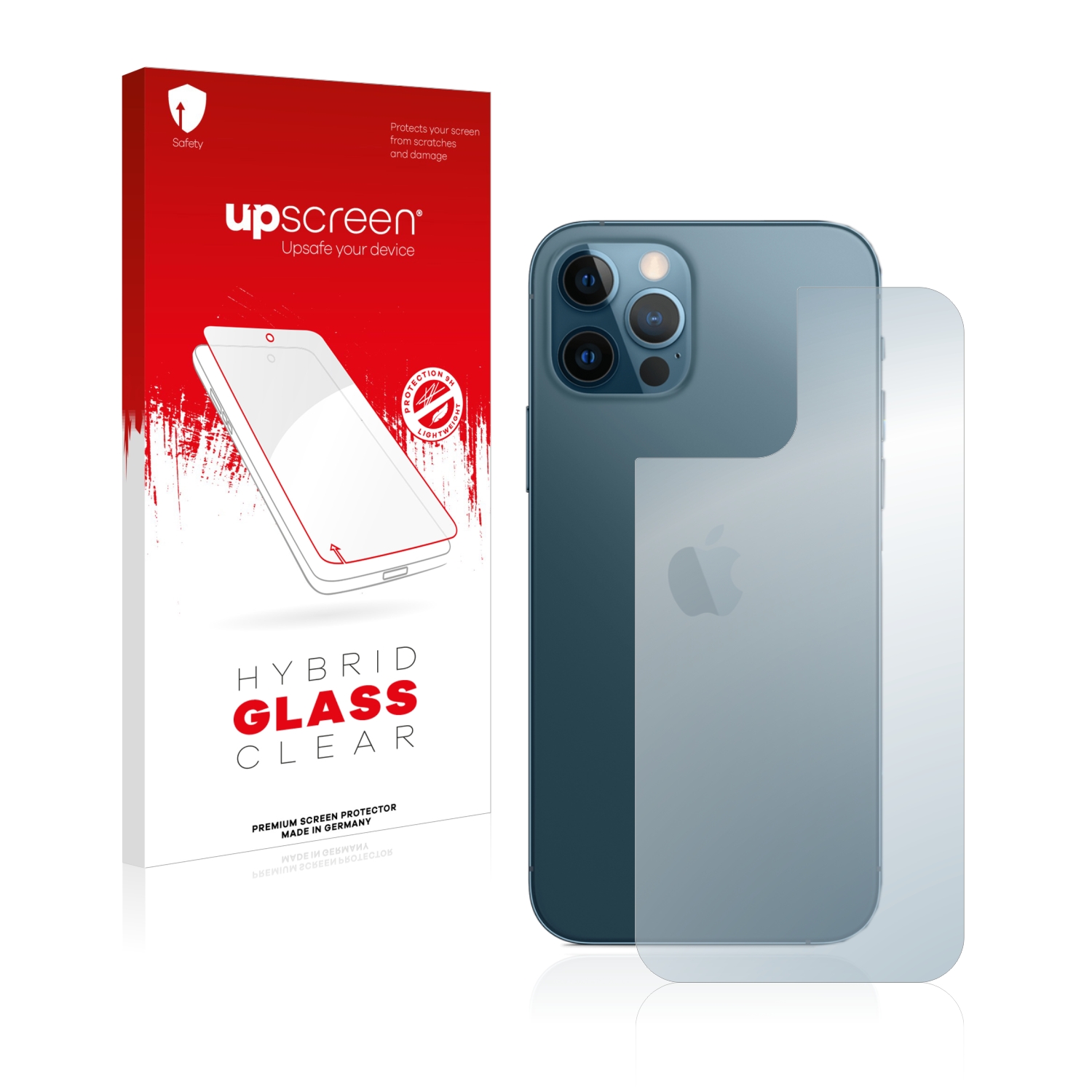 čirá skleněná fólie upscreen Hybrid Glas pro Apple iPhone 12 Pro (zadní strana)