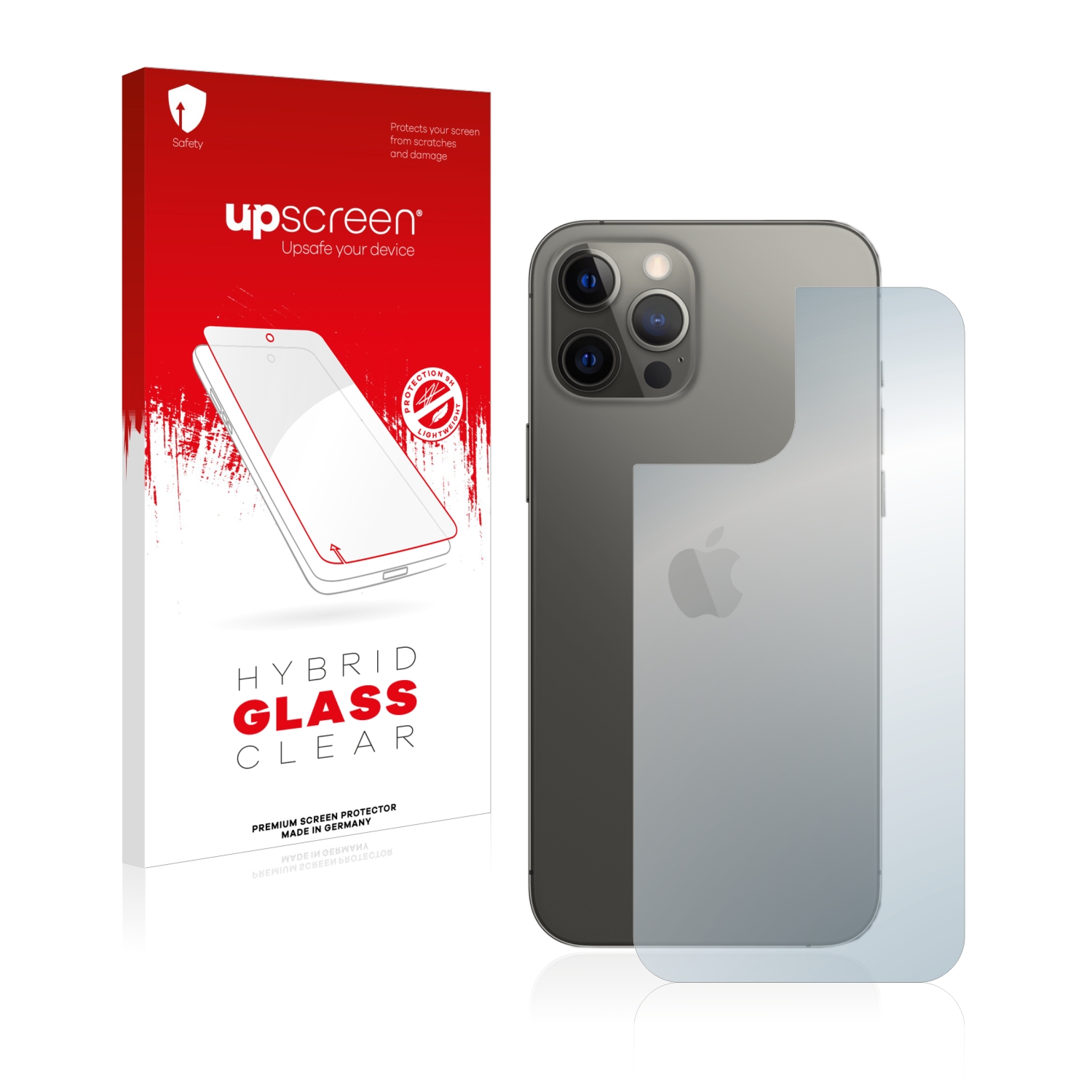 čirá skleněná fólie upscreen Hybrid Glas pro Apple iPhone 12 Pro Max (zadní strana)
