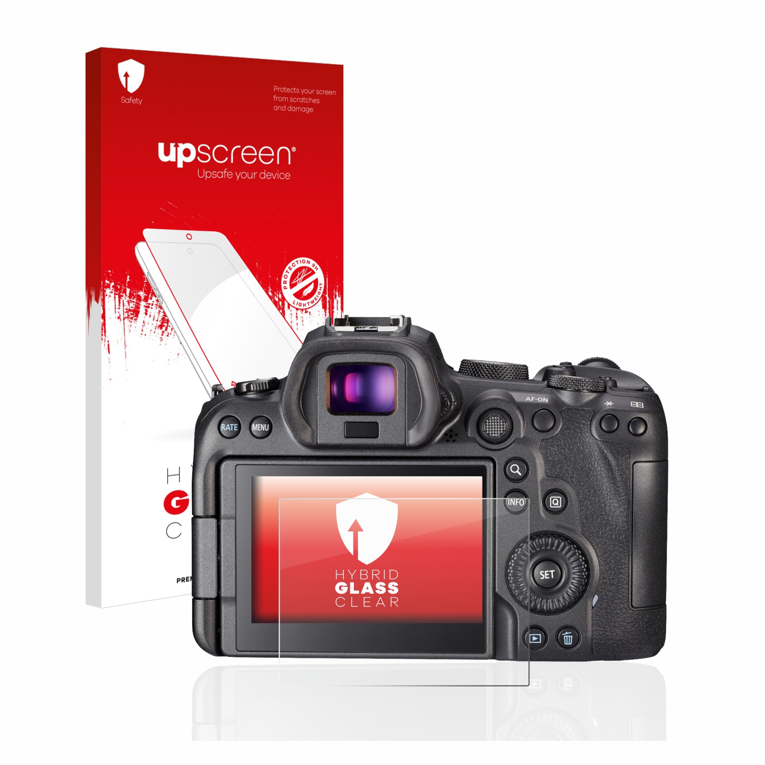 čirá skleněná fólie upscreen Hybrid Glas pro Canon EOS R6