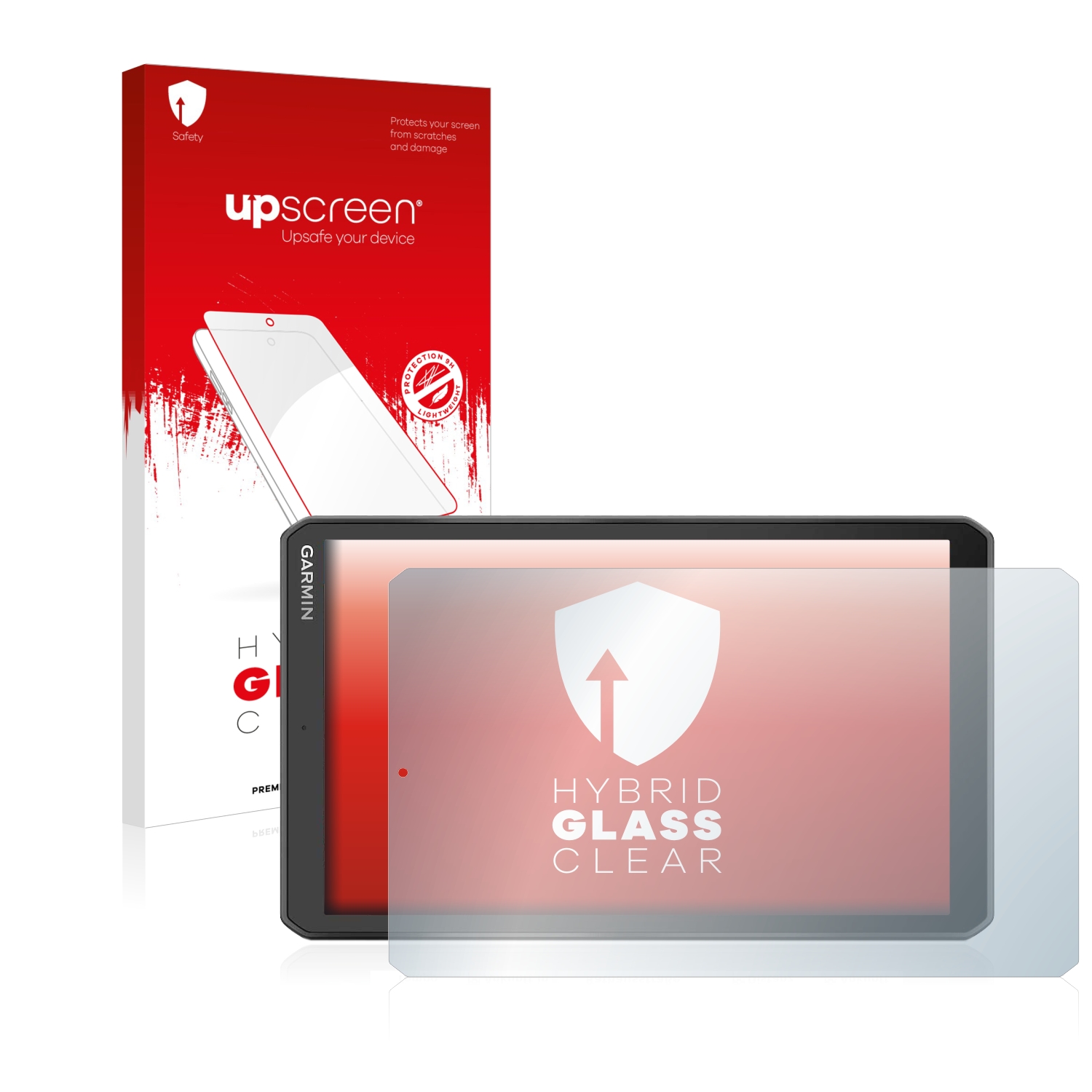 čirá skleněná fólie upscreen Hybrid Glas pro Garmin Camper 890