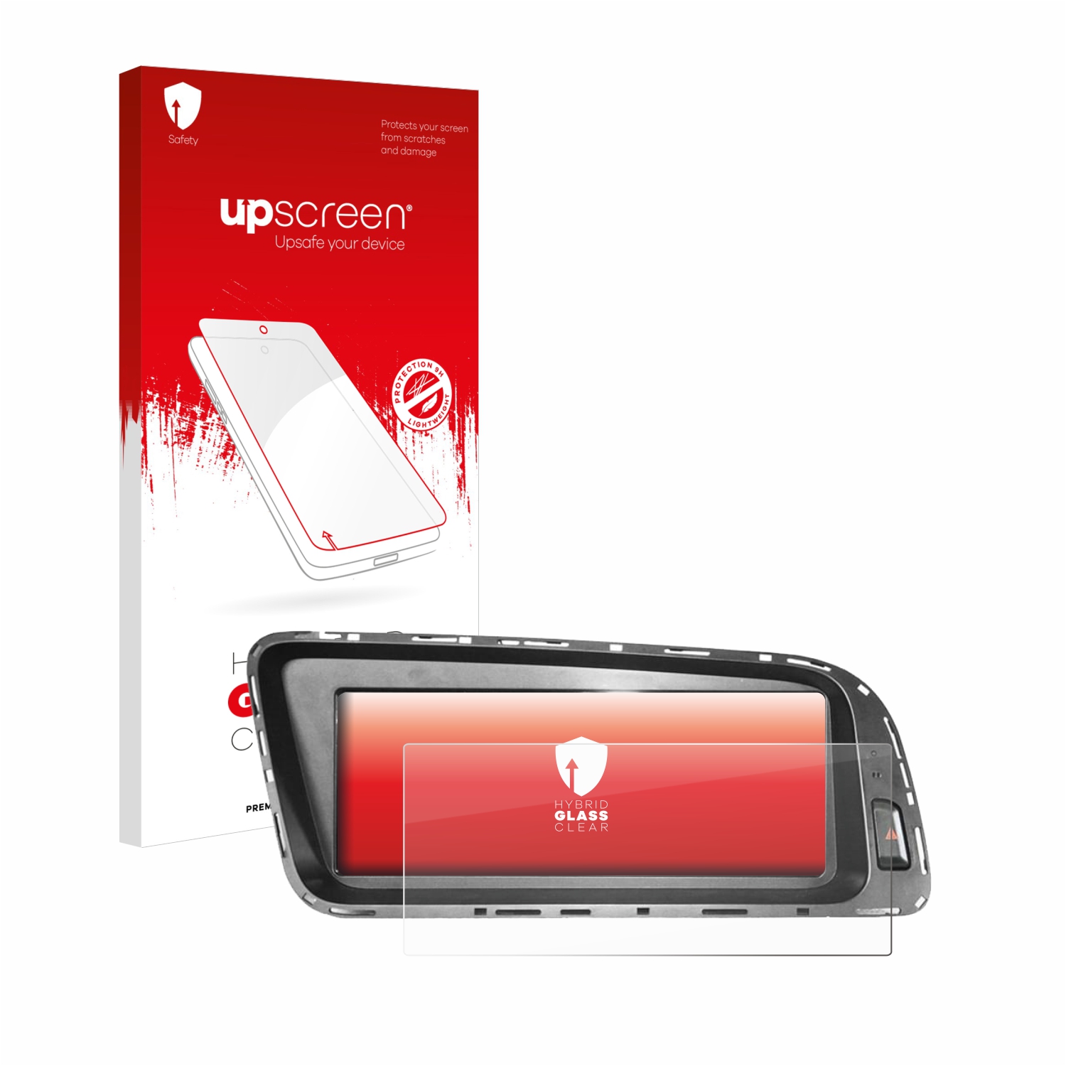 čirá skleněná fólie upscreen Hybrid Glas pro Audi Q5 8R 2008-2016 MMI 3G 8.8
