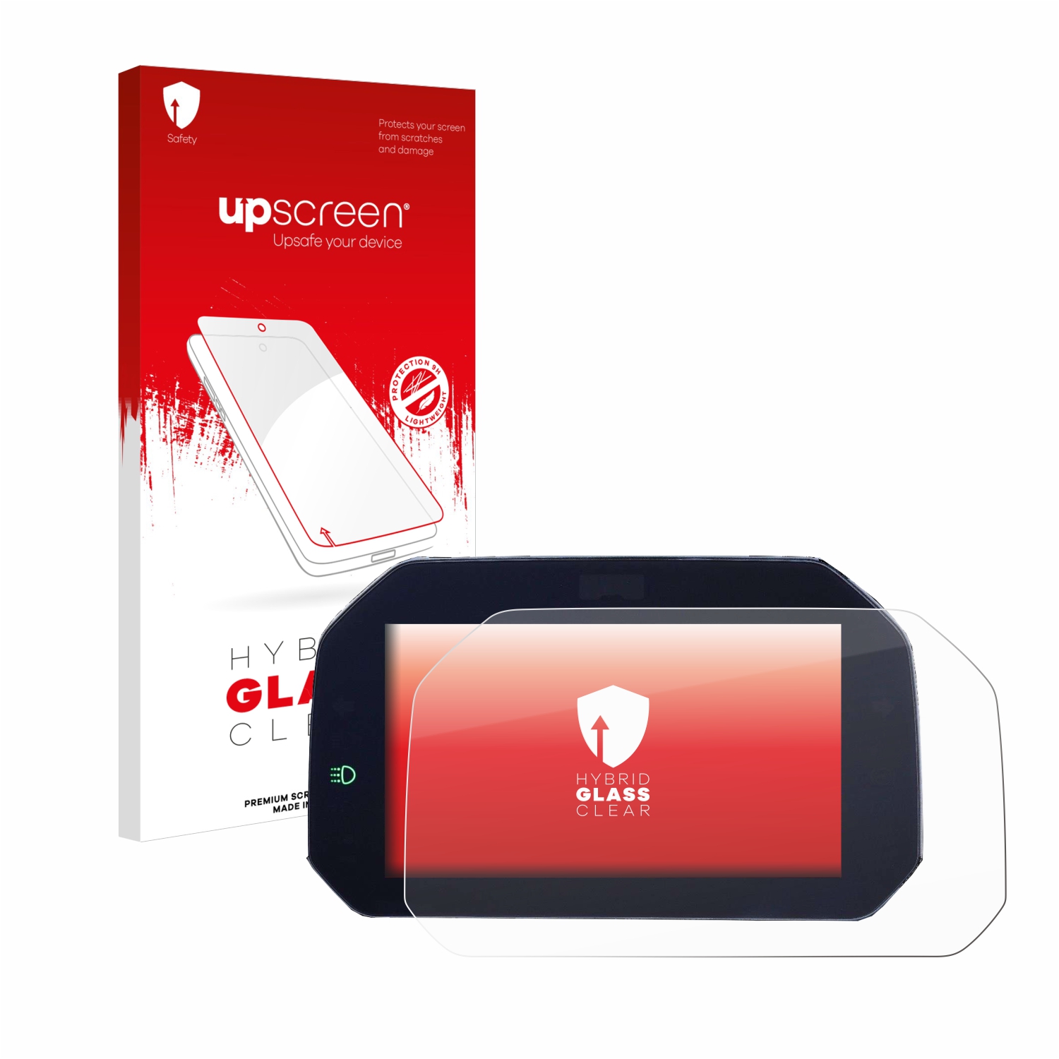 čirá skleněná fólie upscreen Hybrid Glas pro BMW R 1200 GS ADV 2014-2018 Connectivity TFT 6.5