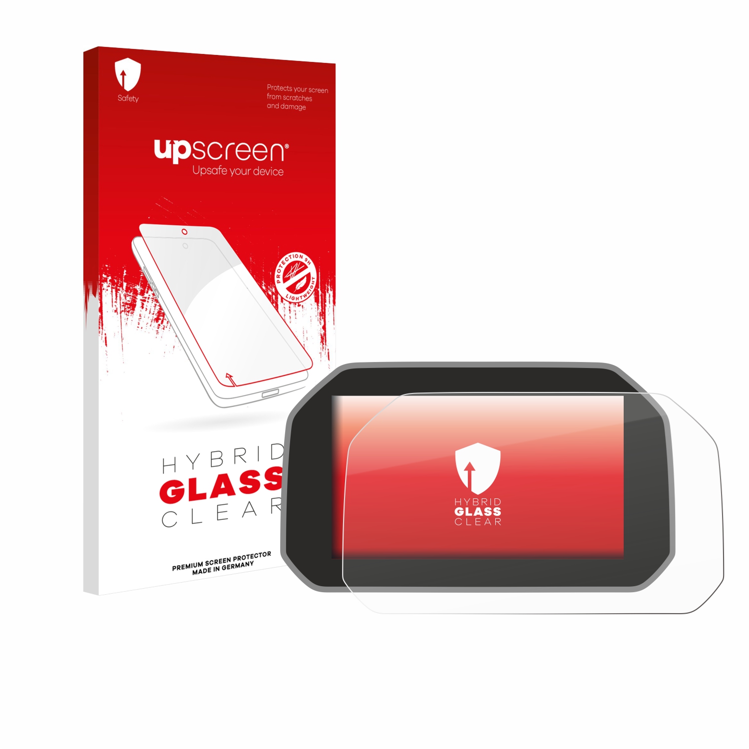 čirá skleněná fólie upscreen Hybrid Glas pro BMW R 1250 RS 2019 Connectivity TFT 6.5