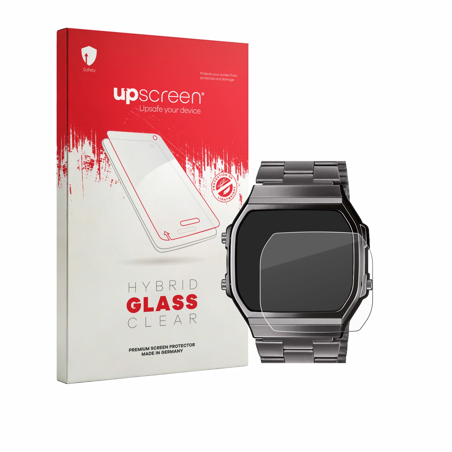 čirá skleněná fólie upscreen Hybrid Glas pro Casio A168WEGG-1BEF