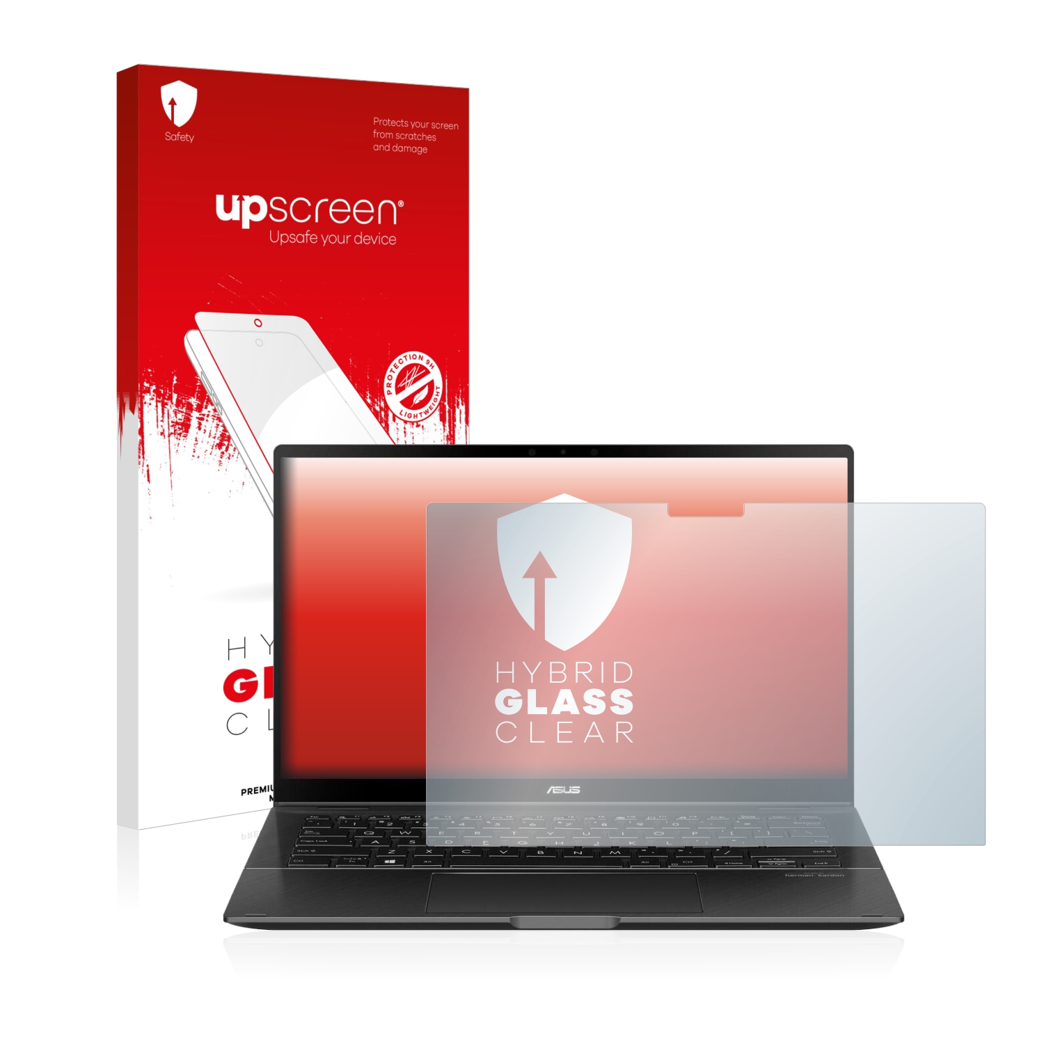 čirá skleněná fólie upscreen Hybrid Glas pro ASUS ZenBook Flip 14 UX463FA