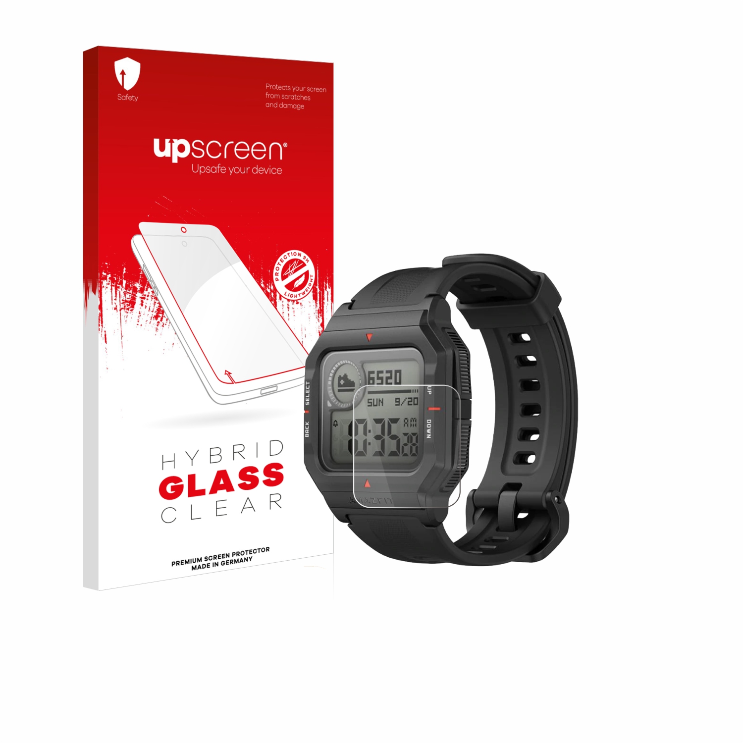 čirá skleněná fólie upscreen Hybrid Glas pro Huami Amazfit Neo