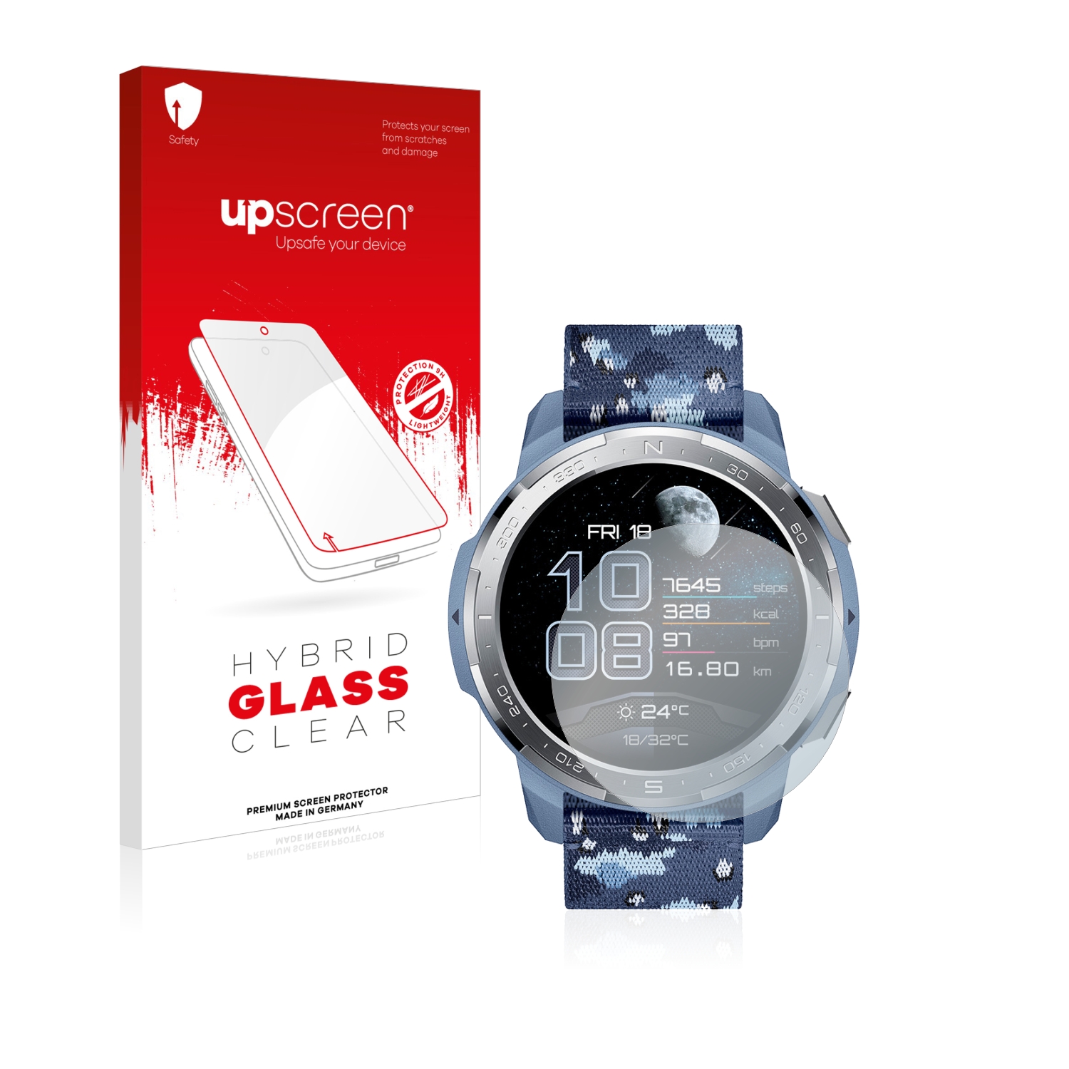 čirá skleněná fólie upscreen Hybrid Glas pro Honor Watch GS Pro