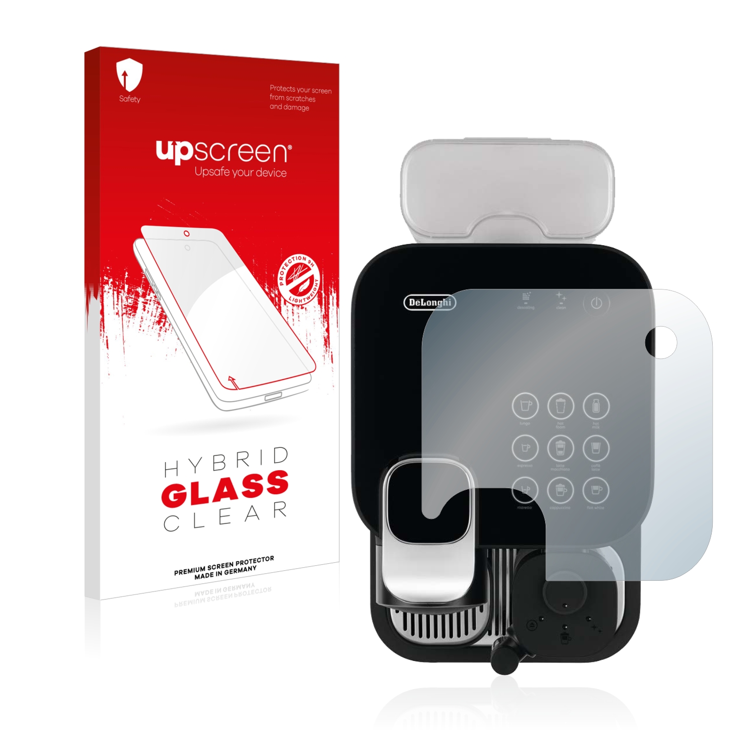 čirá skleněná fólie upscreen Hybrid Glas pro DeLonghi Gran Lattissima EN650.W